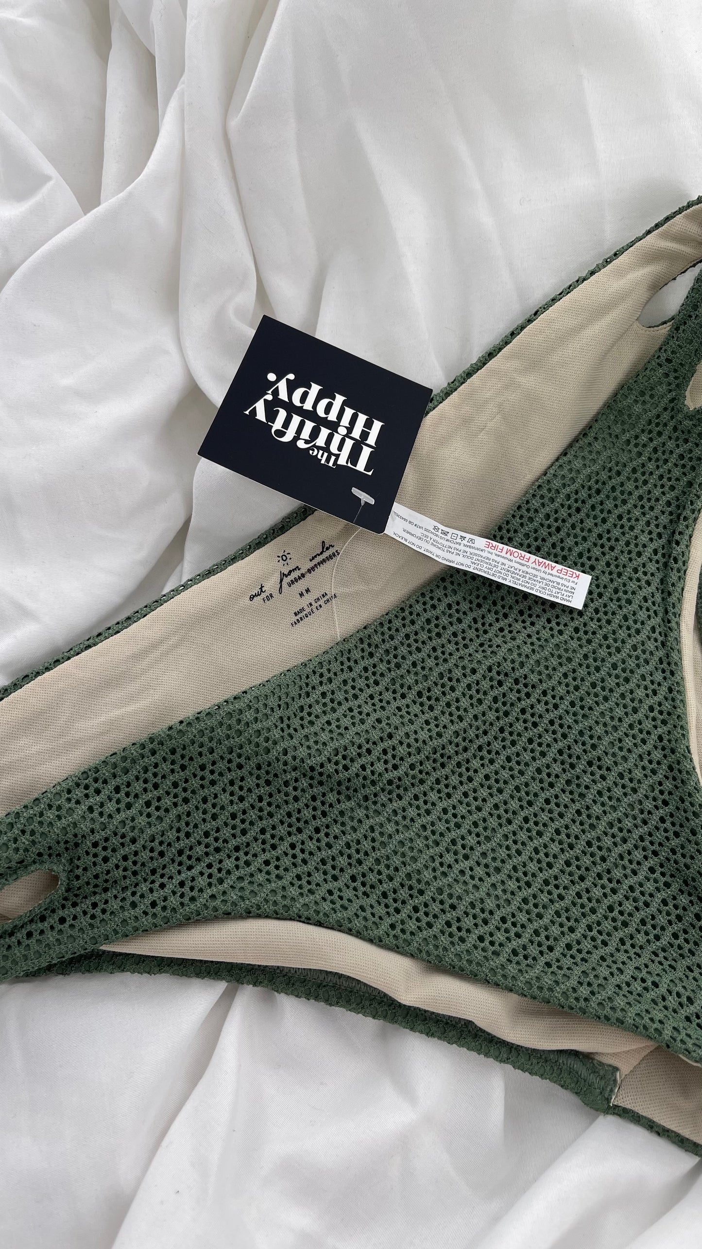 Urban Outfitters Out From Under Green Lacy Swim Bottoms (Medium)