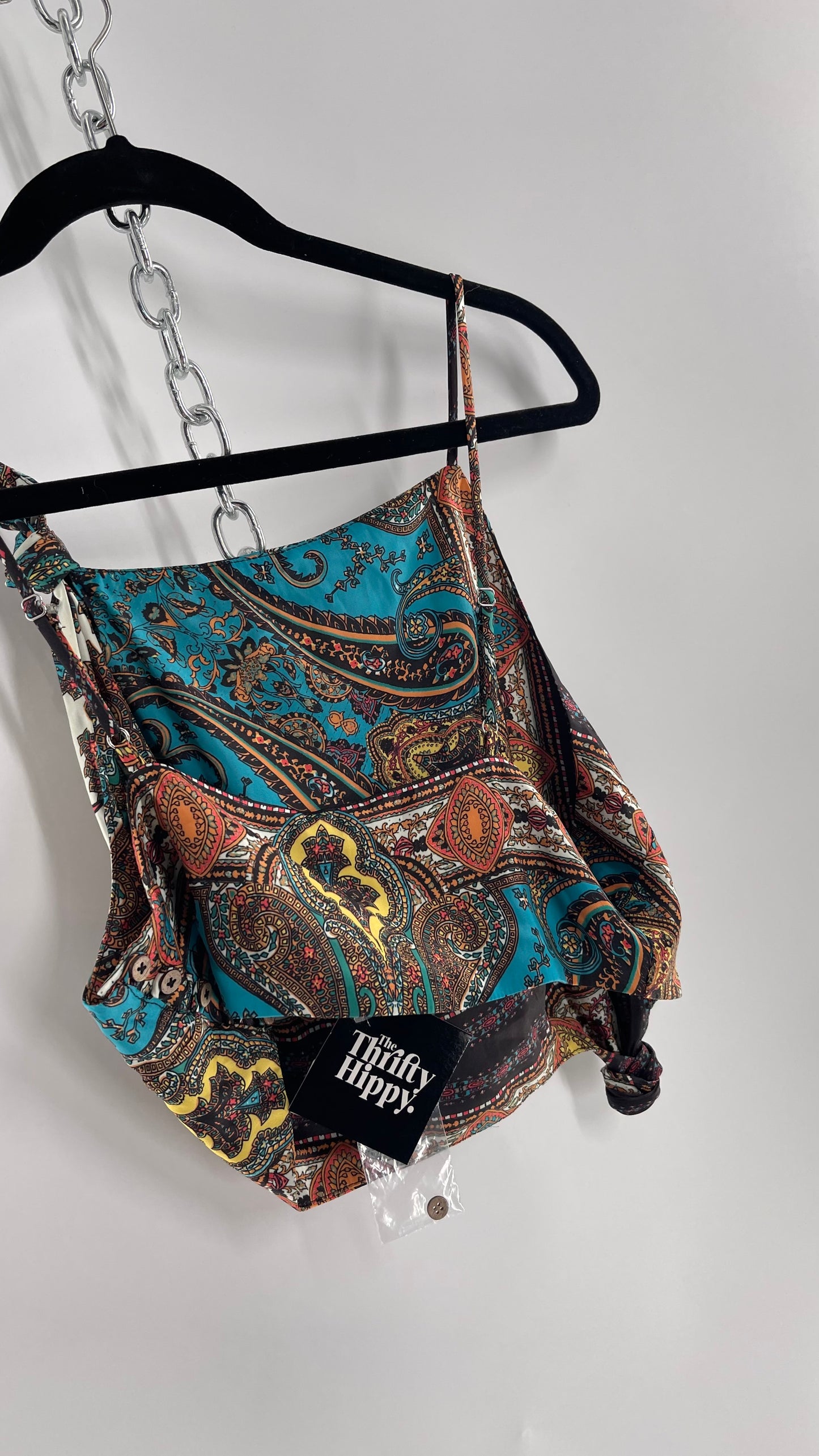 Intimately Free People Satin Paisley Crop with Knot Details (2)