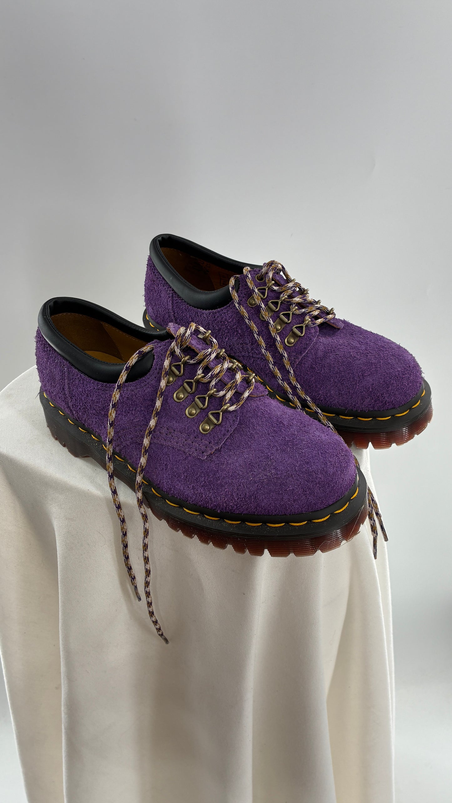 Vintage Dr. Martens 8053 Ben Purple Suede Leather Oxford Sneakers (6)