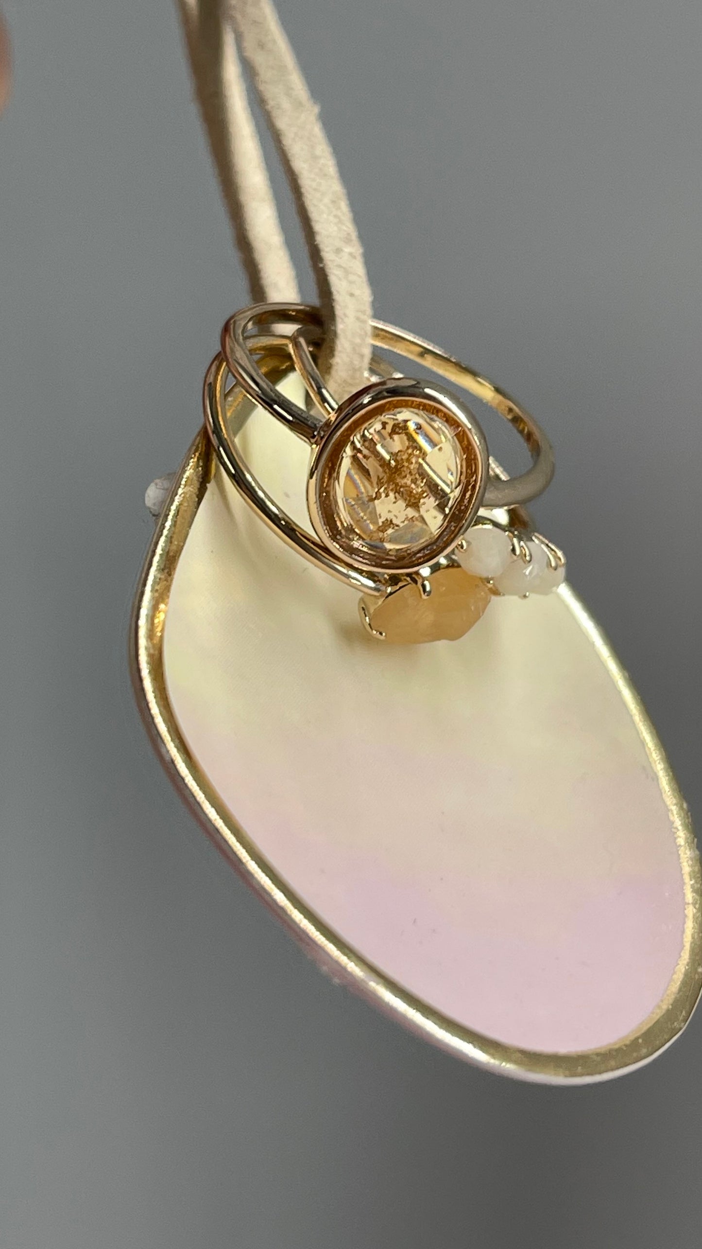 Free People Shell Trio Ring Set with Tags Attached