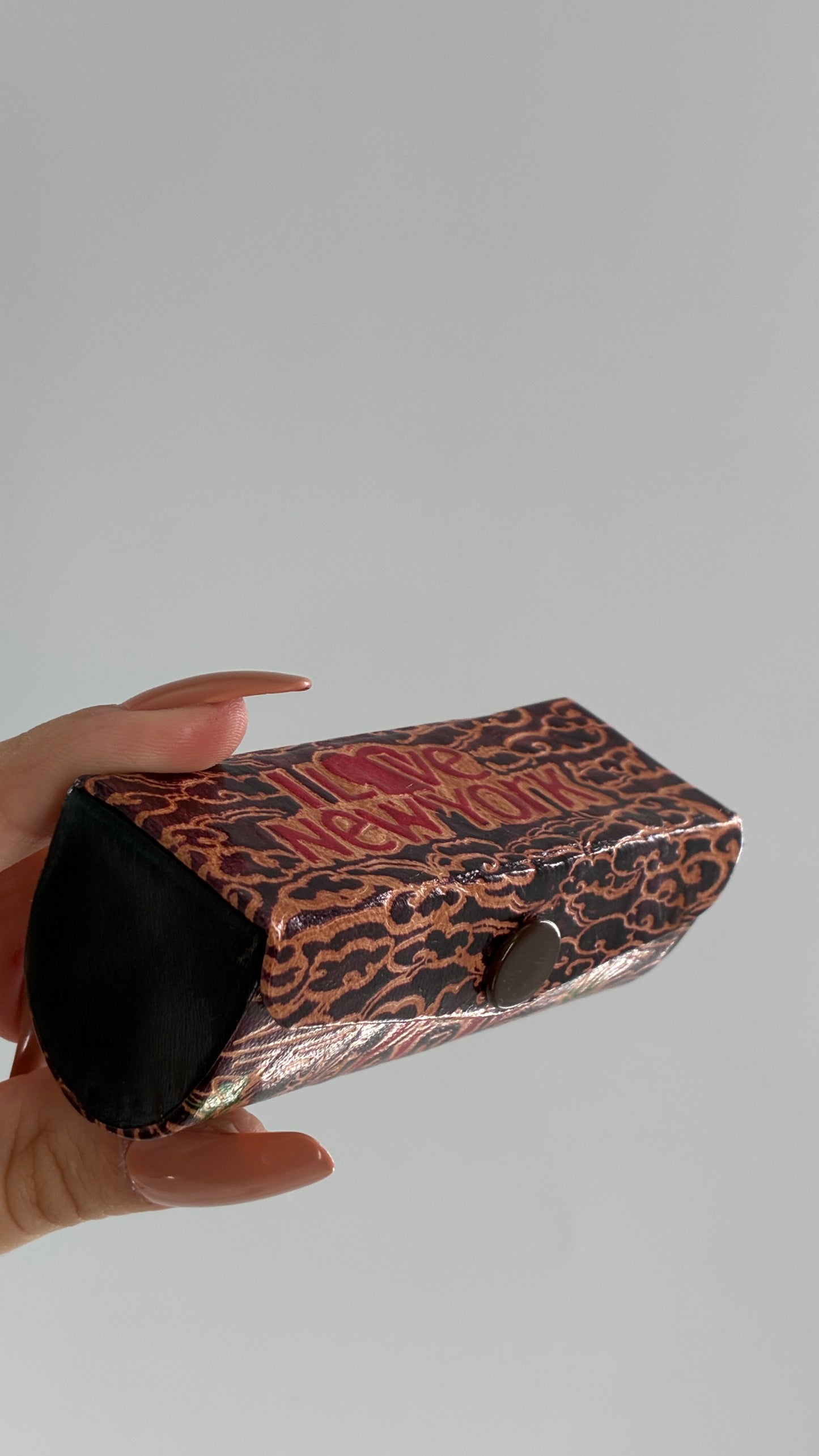 Vintage 1980s I ♥️ NEW YORK Leather Lipstick Case