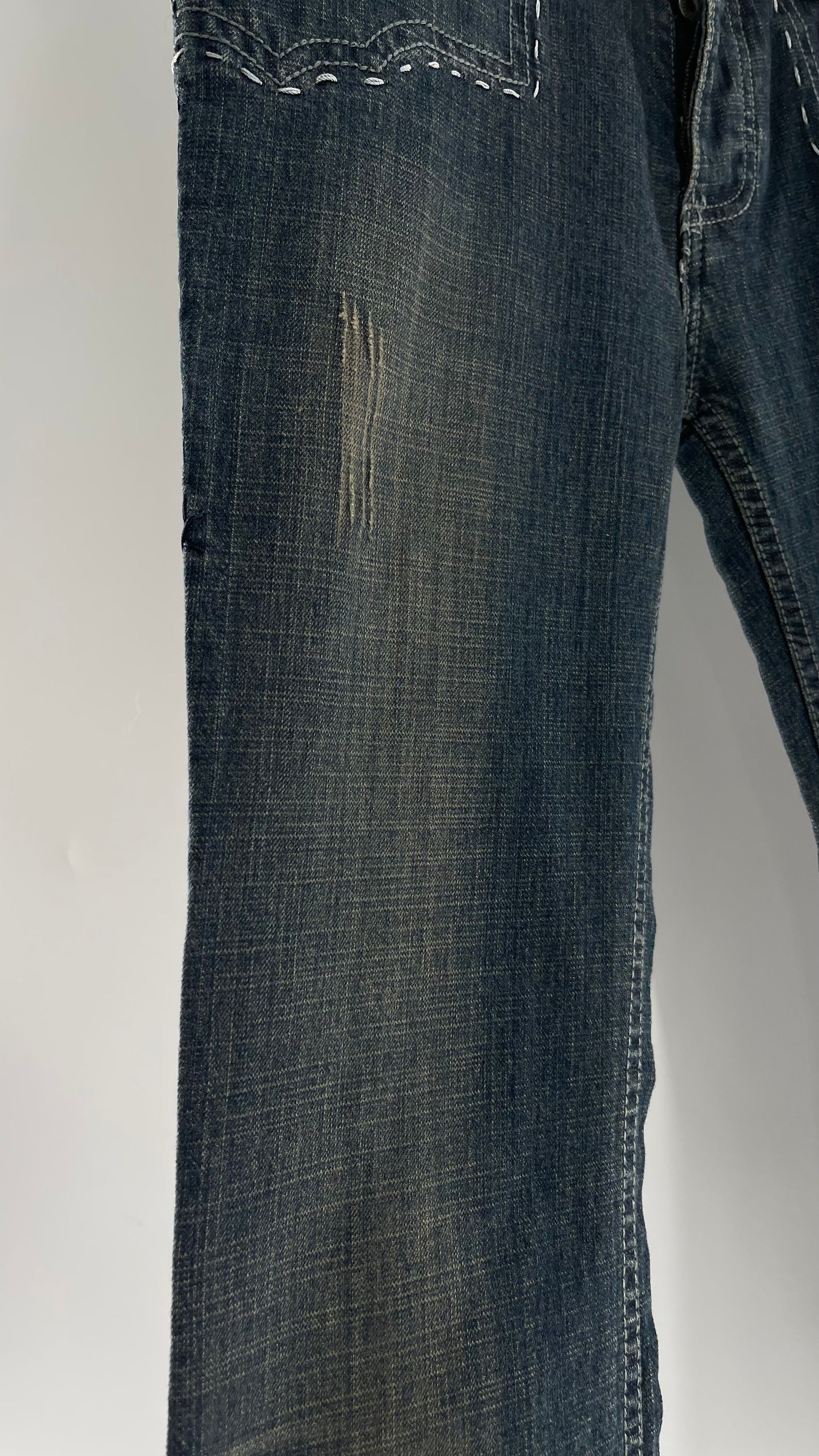 Antik Denim Embroidered Pocket Kick Flares with Western Bum Stitching (28)