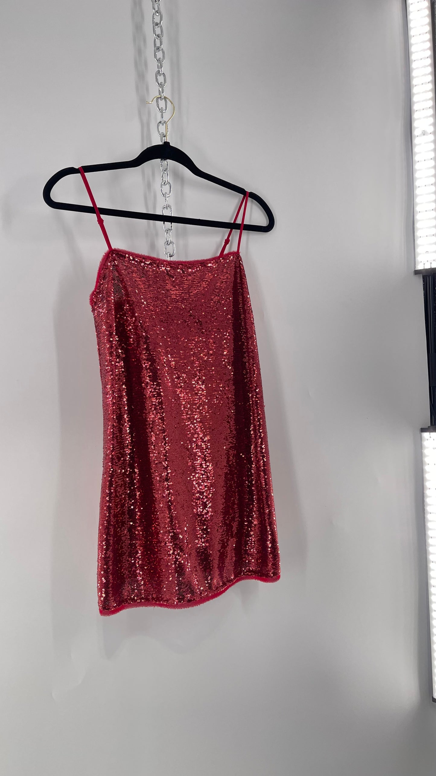 Free People Intimately Red Sequin Size XS