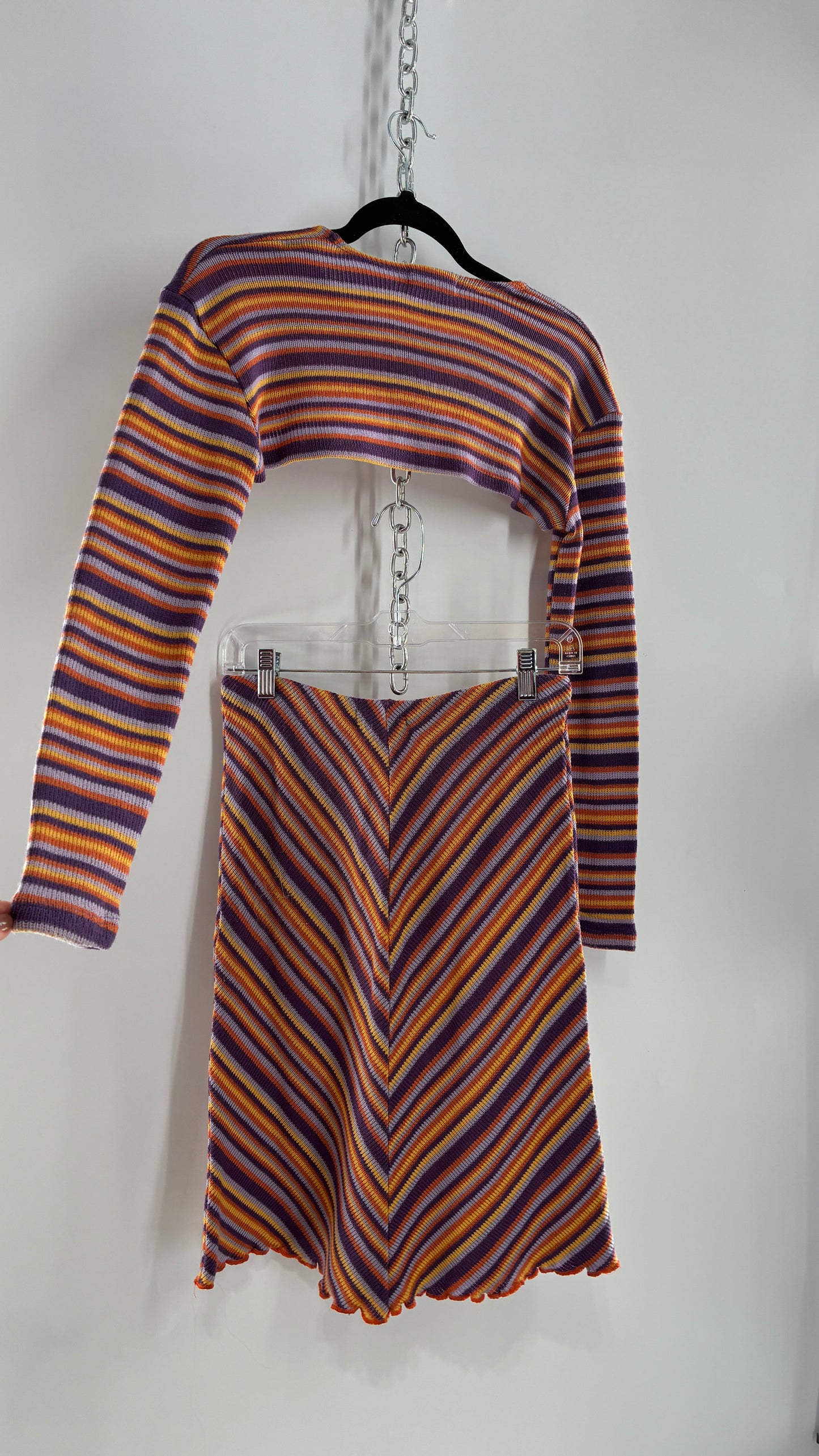 Vintage By-Ven Knit Skirt and Shrug Set (Small)