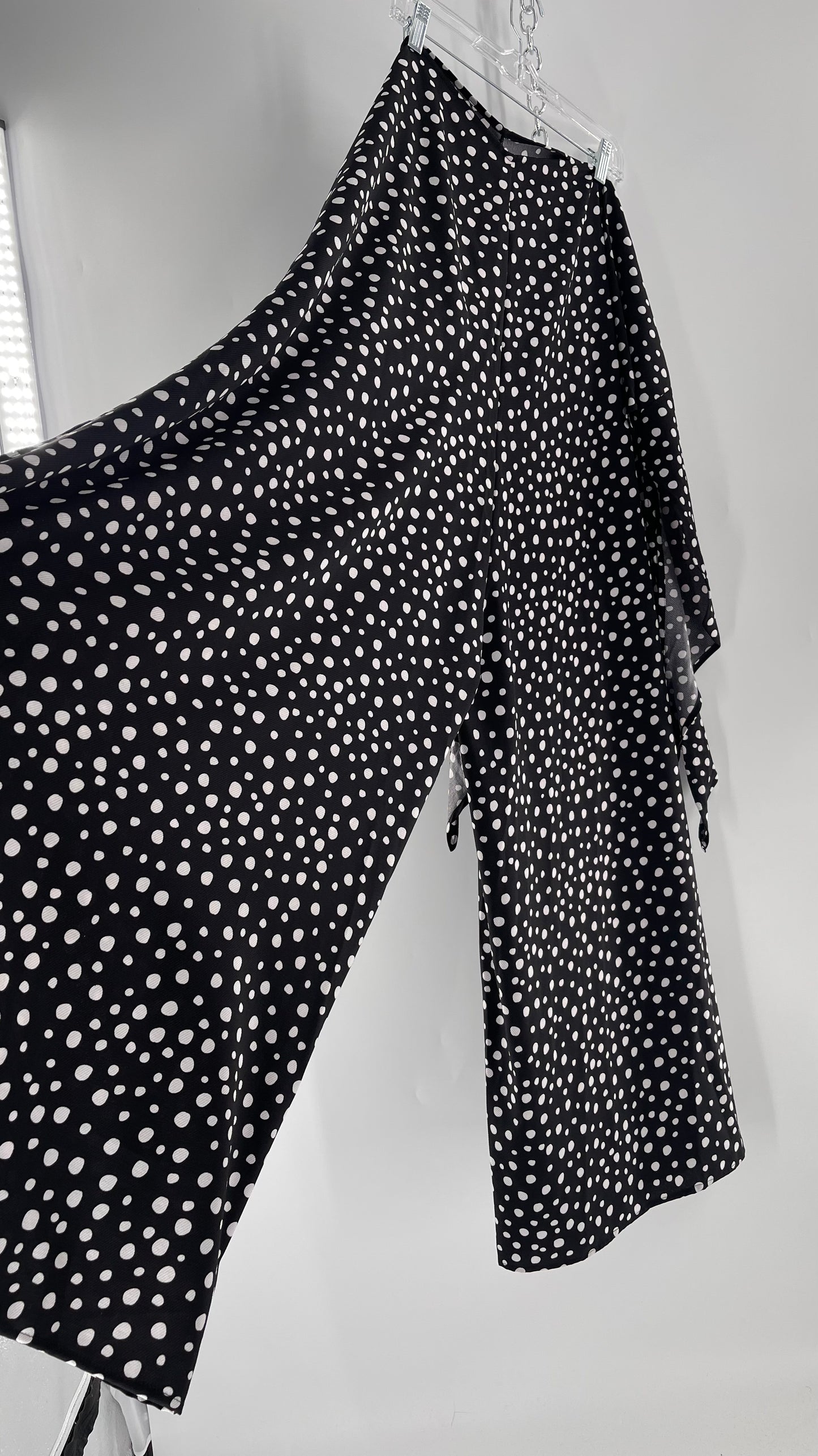 Handmade 9 in 1 Jumpsuit Covered in Black/White Dalmatian Polka Dot Pattern (One Size) •AS SEEN ON TIKTOK•