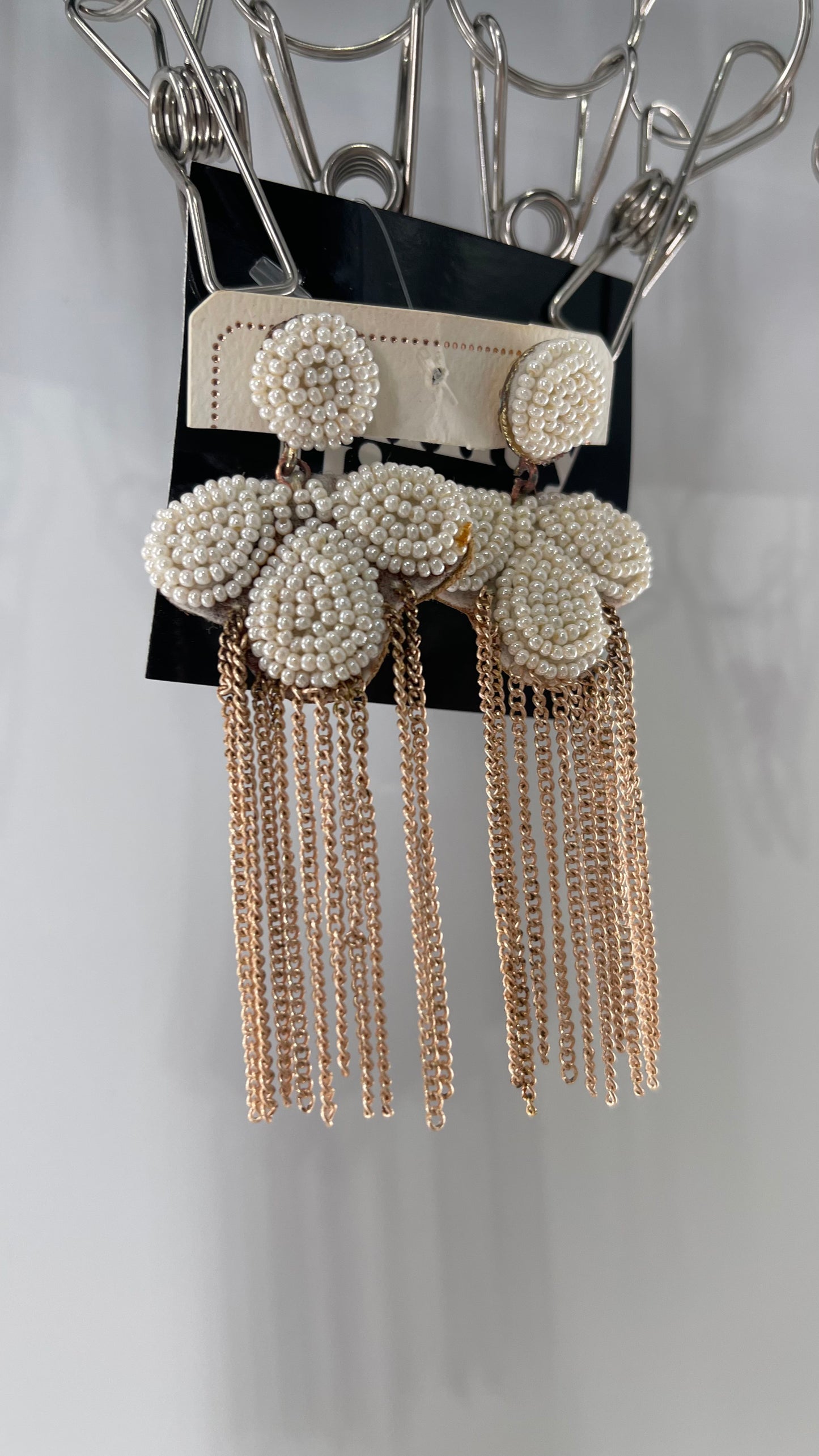 Vintage Pearl Chainlink Earring