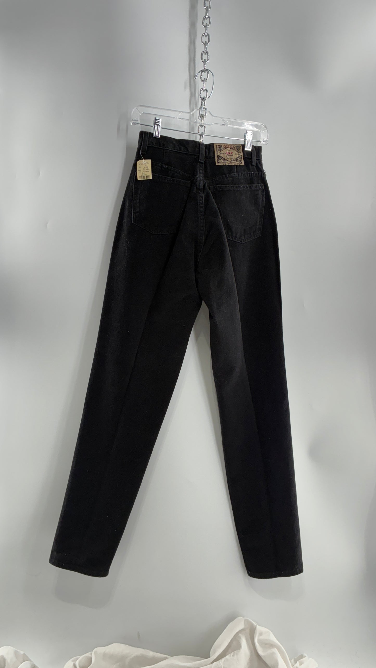 Deadstock Vintage 1980s EXPRESS Black High Waisted Mom Jean (5/6)