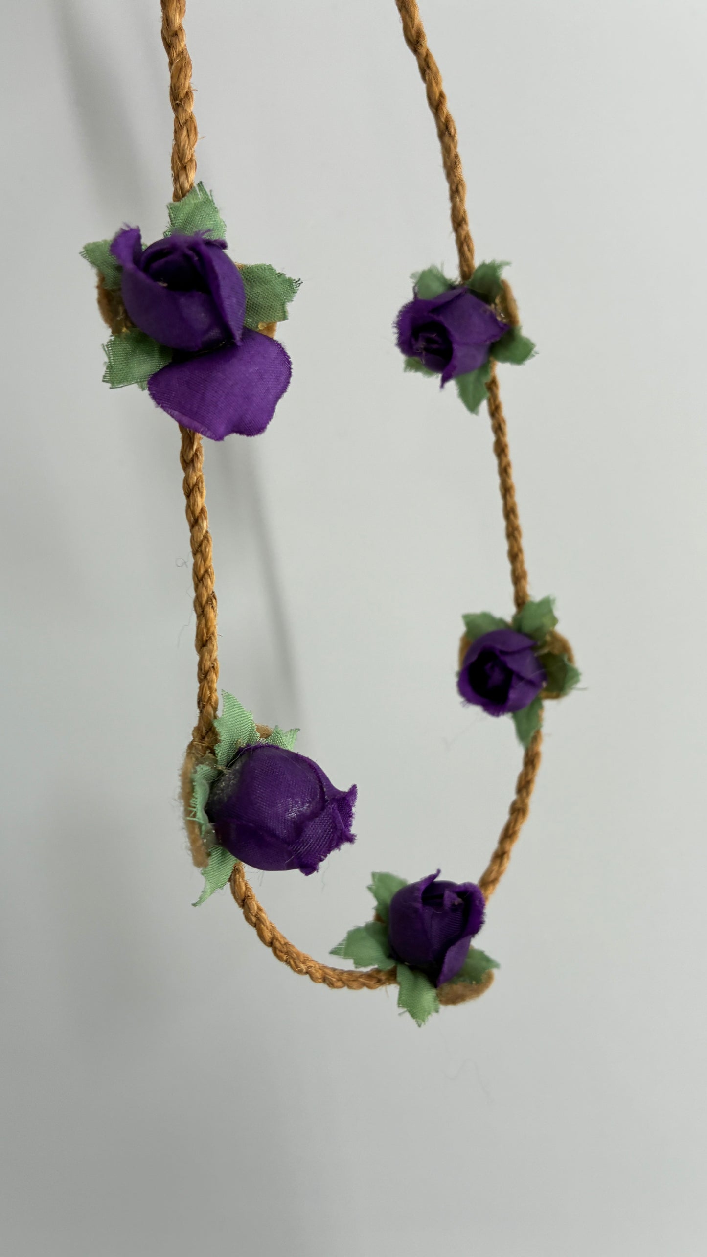 NWT Purple Rose Braided Headband