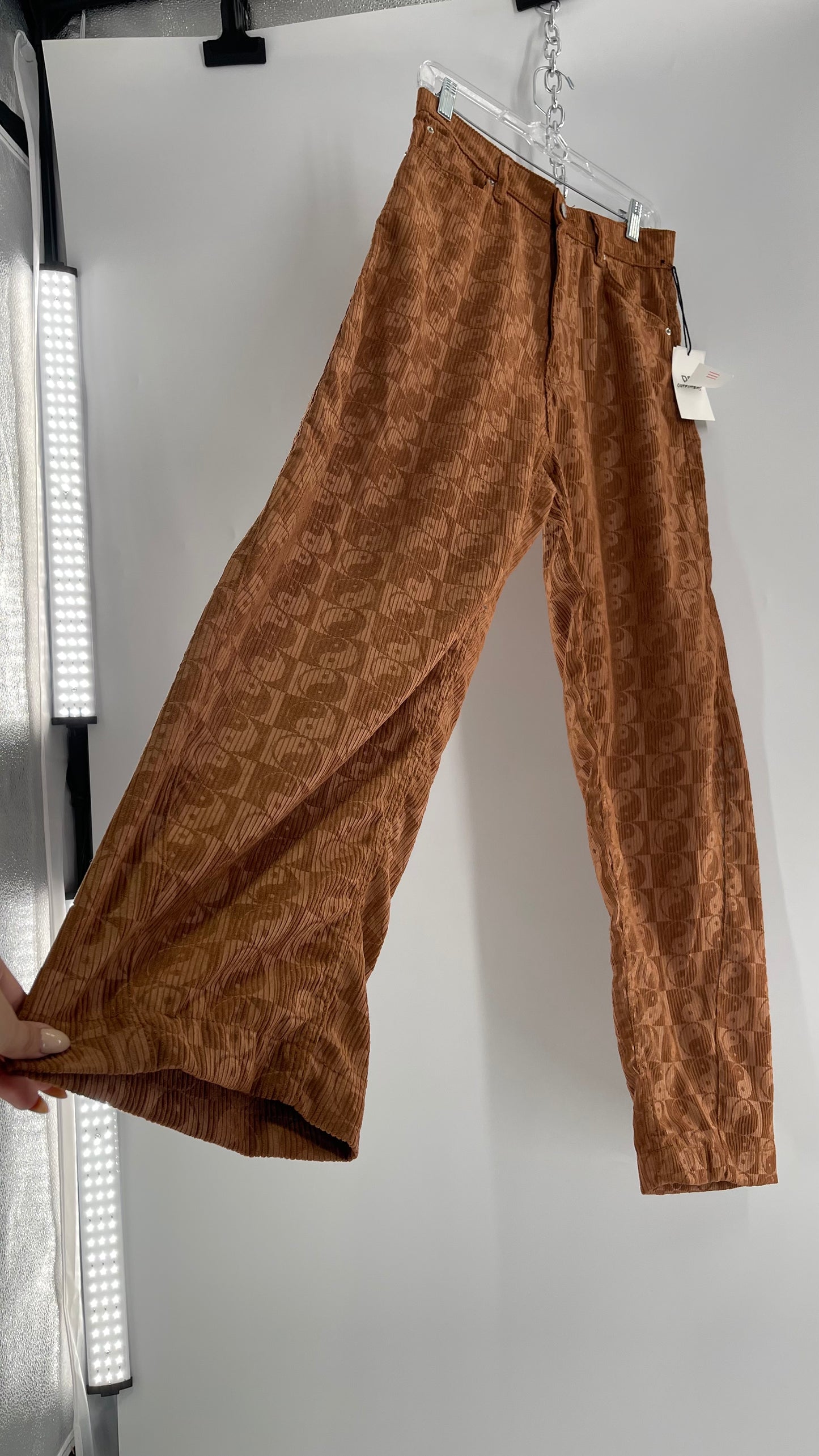 BDG Corduroy Checkered Ying Yang Straight Legs (28)