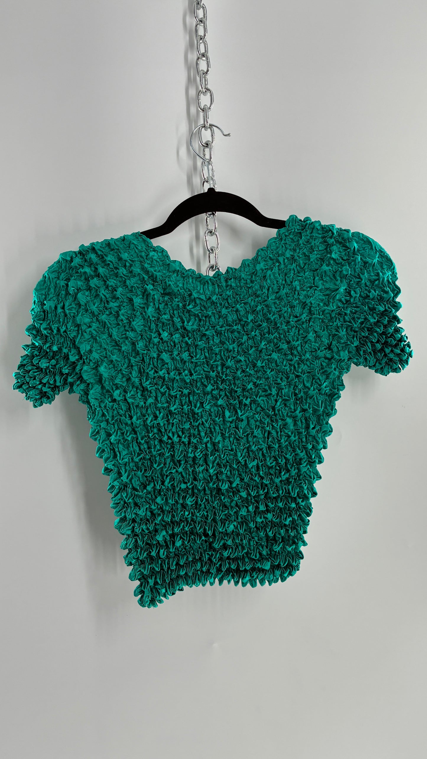 Vintage Teal Popcorn Top (One Size)