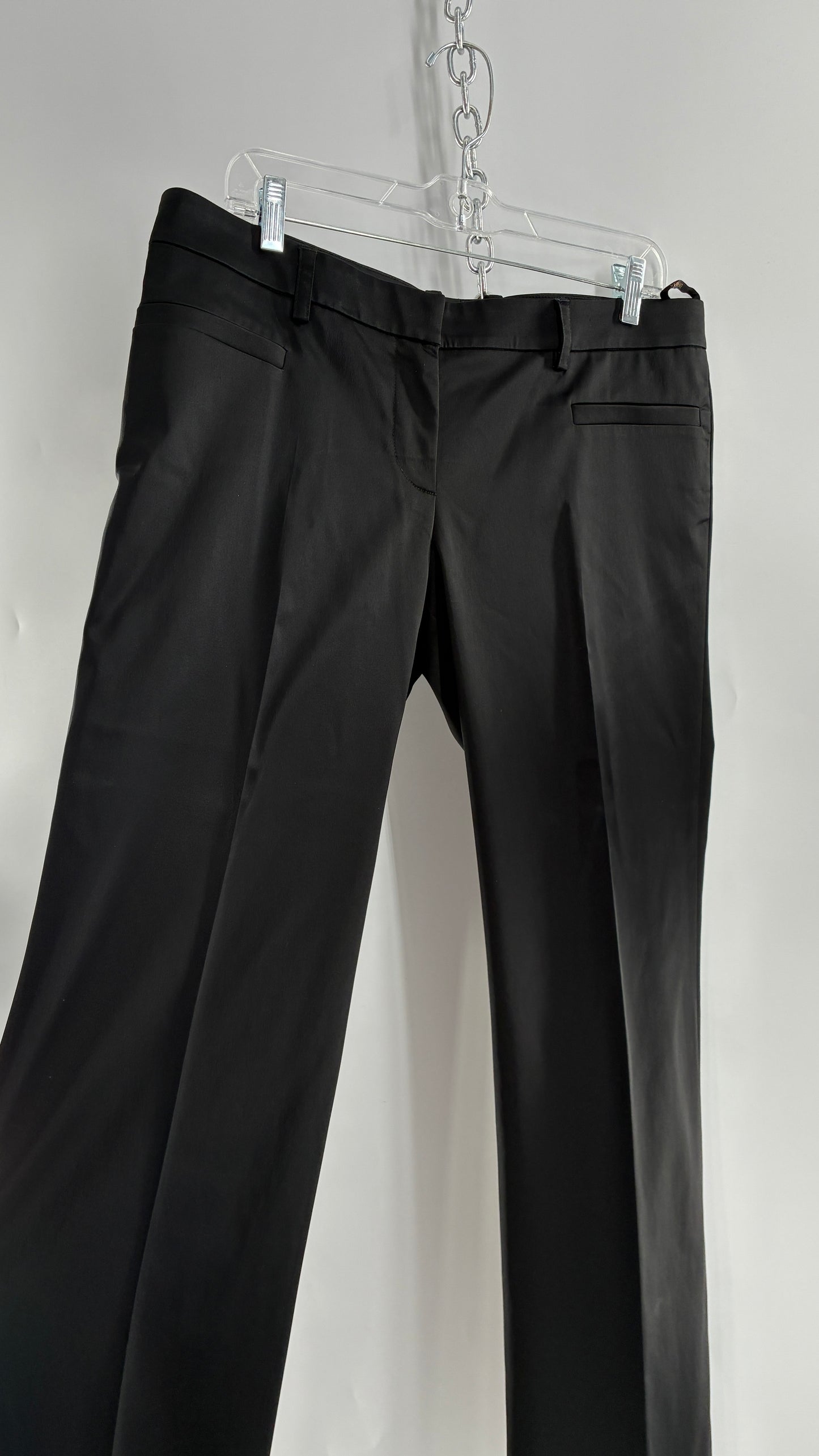 Vintage VERSACE Black Pleated Low Waisted Trouser (46/12)