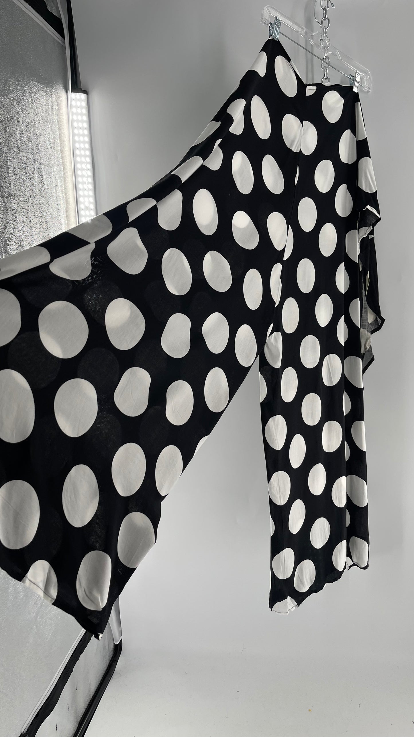 Handmade 9 in 1 Black/White Polka Dot Jumpsuit (One Size) •AS SEEN ON TIKTOK•
