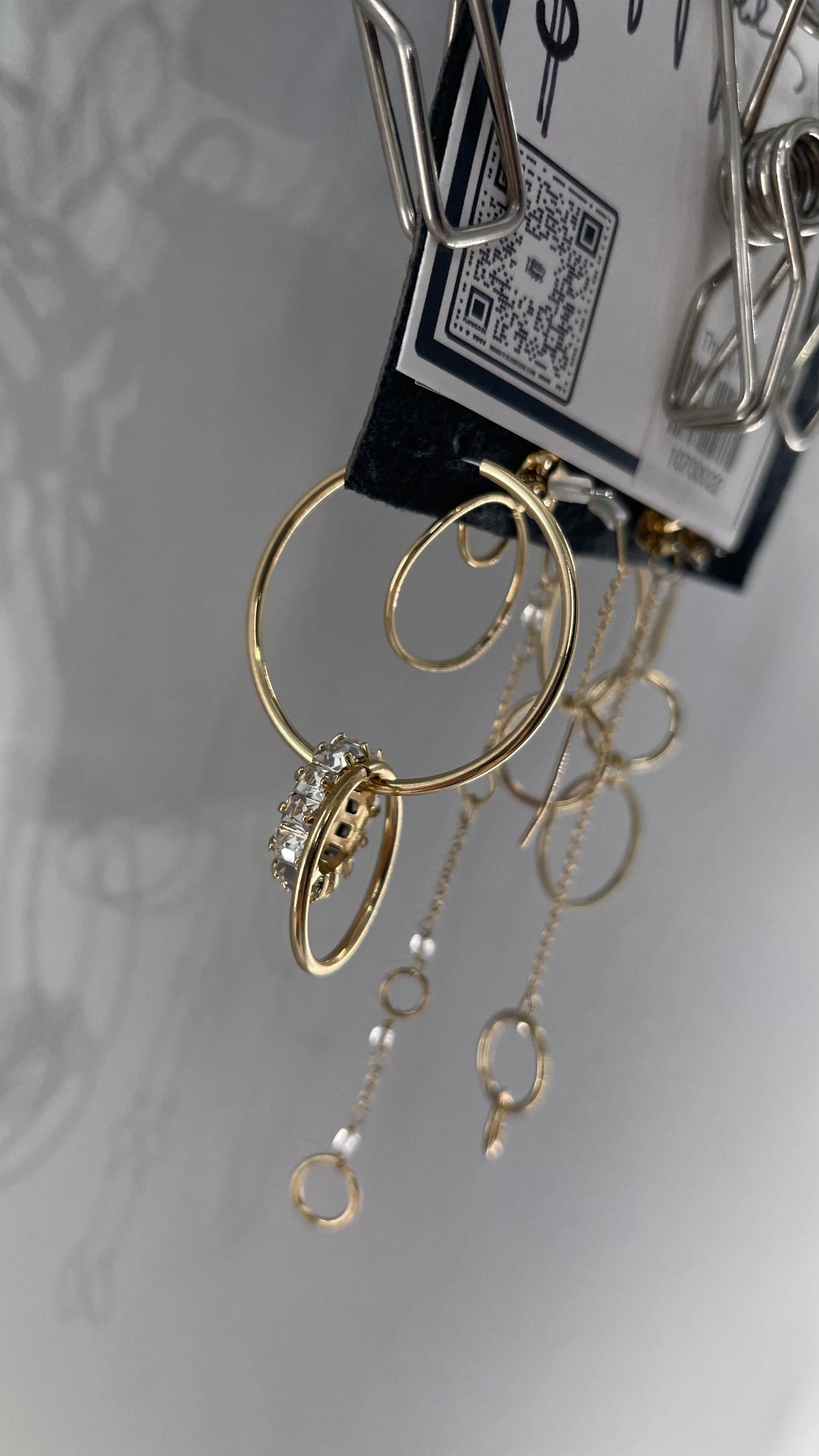 Free People Mix and Match Delicate Gold Loop + Hoop Earring Set