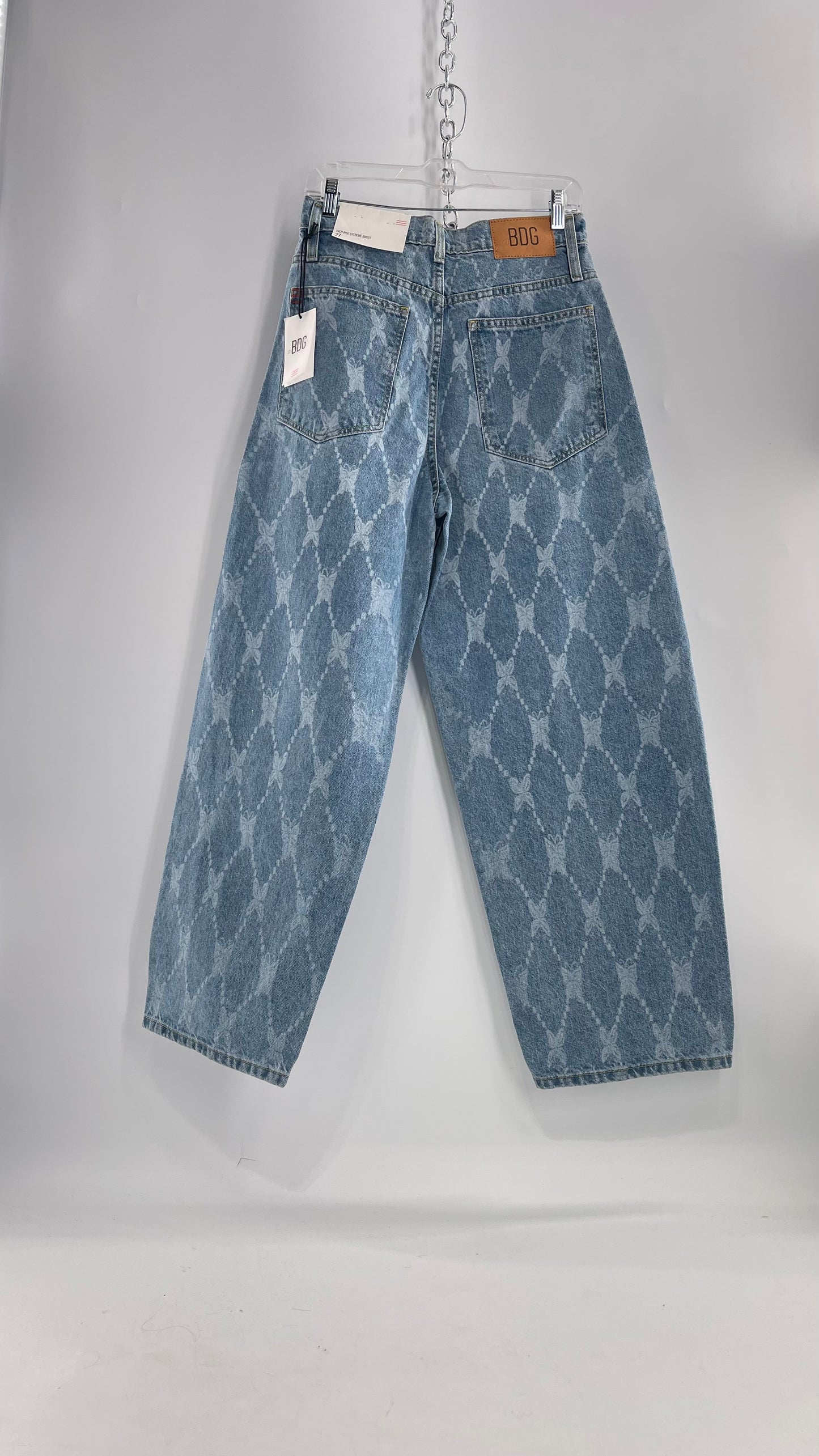 BDG Baggy Bleached Butterfly Jeans with Tags Attached (27)