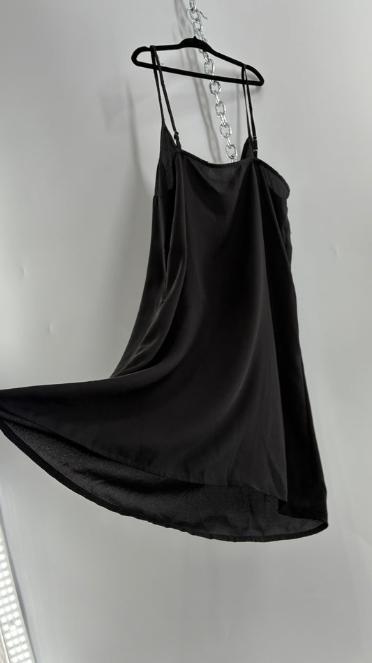 Black Slip Dress (Small)