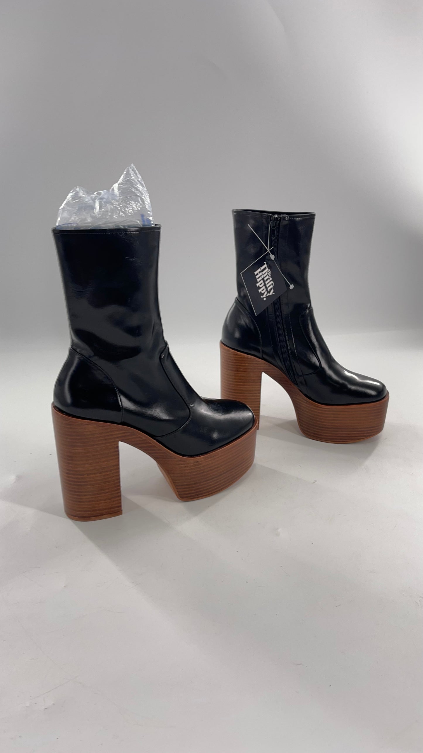 Jeffrey Campbell Mexique Black Boot with Platform And Chunky Wooden Heel (8)
