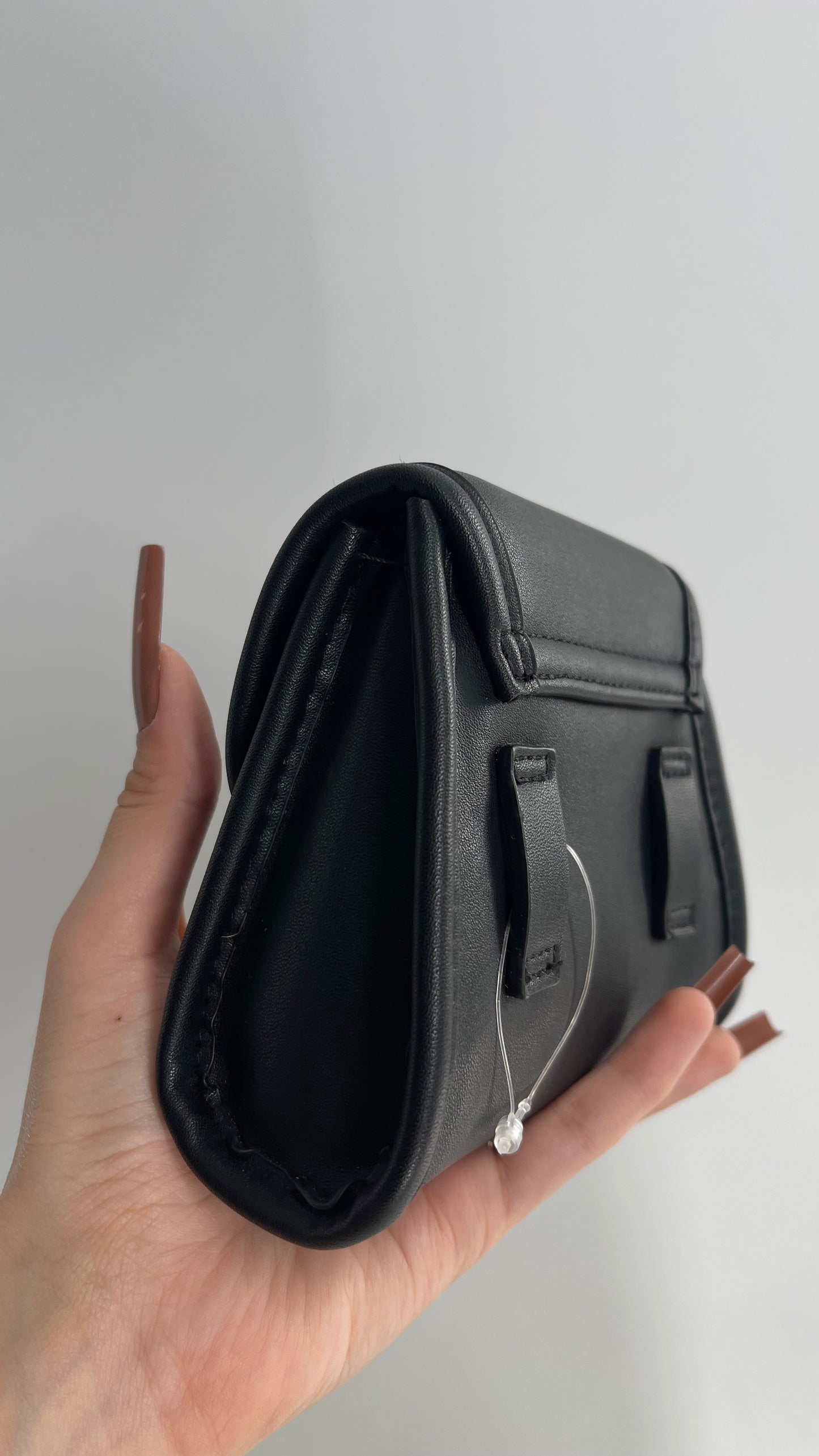 Urban Outfitters Black Leather Belt Bag
