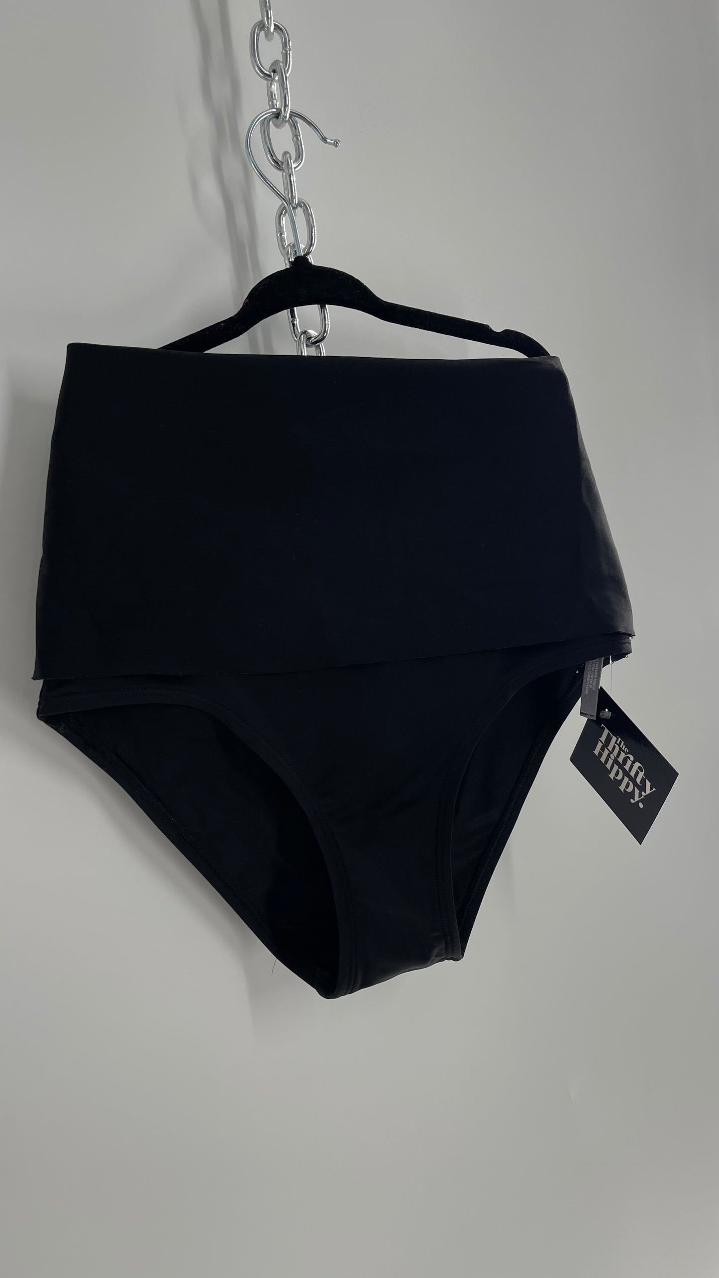 Aerie Black Ultra High Waisted Swim Bottoms (XS)