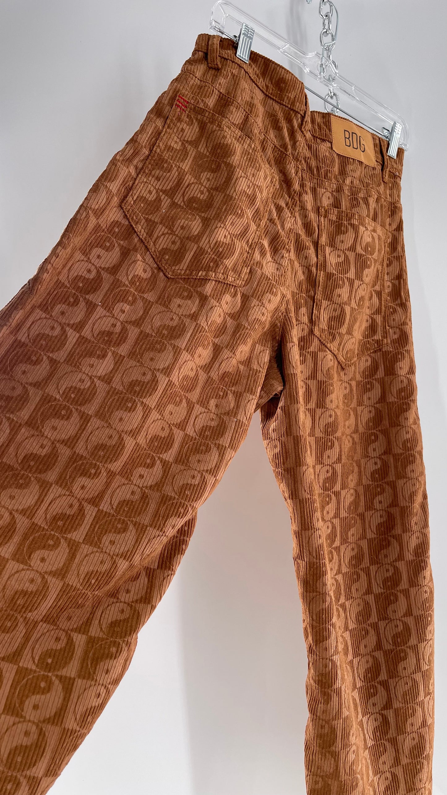 BDG Corduroy Checkered Ying Yang Straight Legs (28)