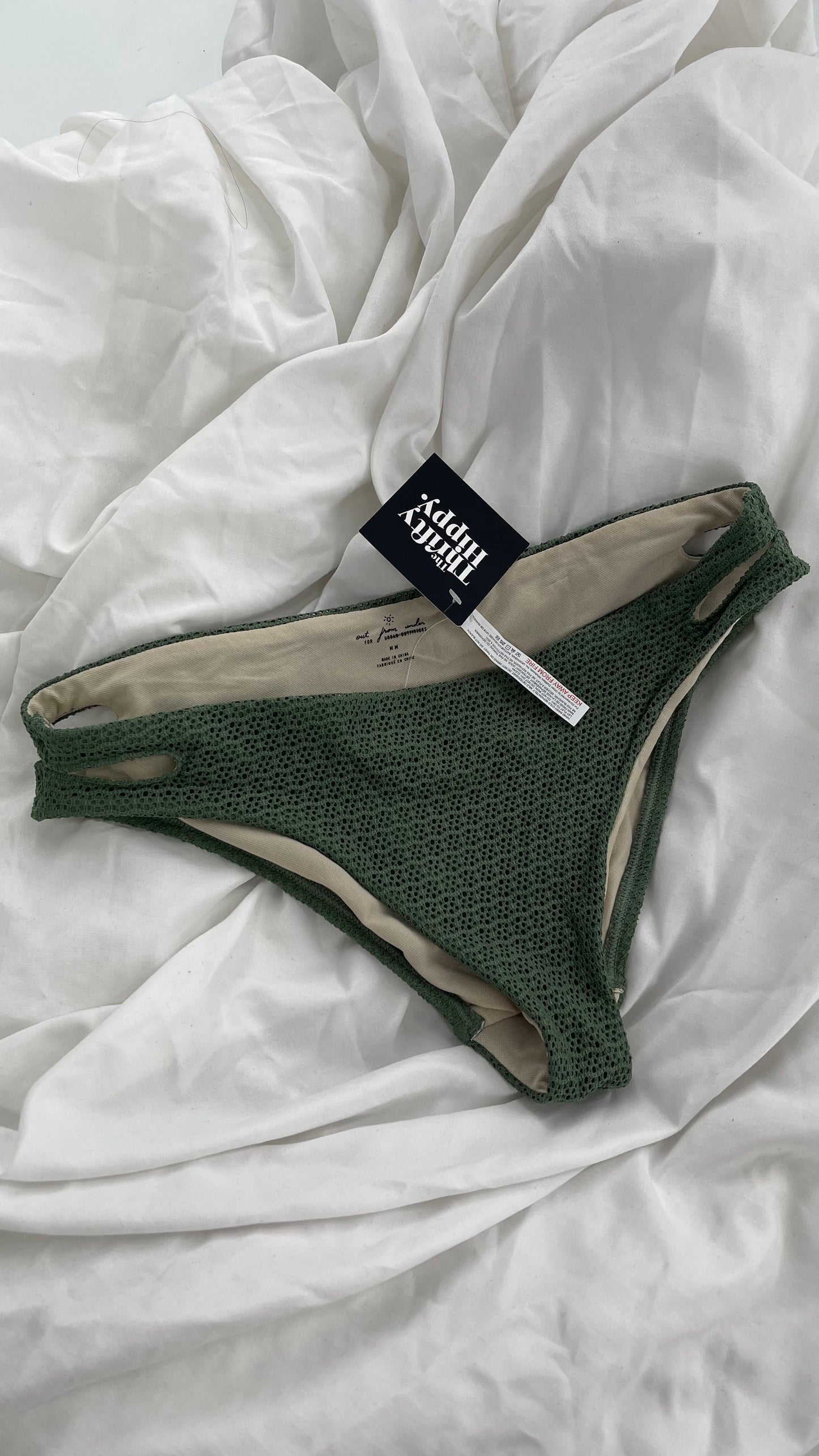Urban Outfitters Out From Under Green Lacy Swim Bottoms (Medium)