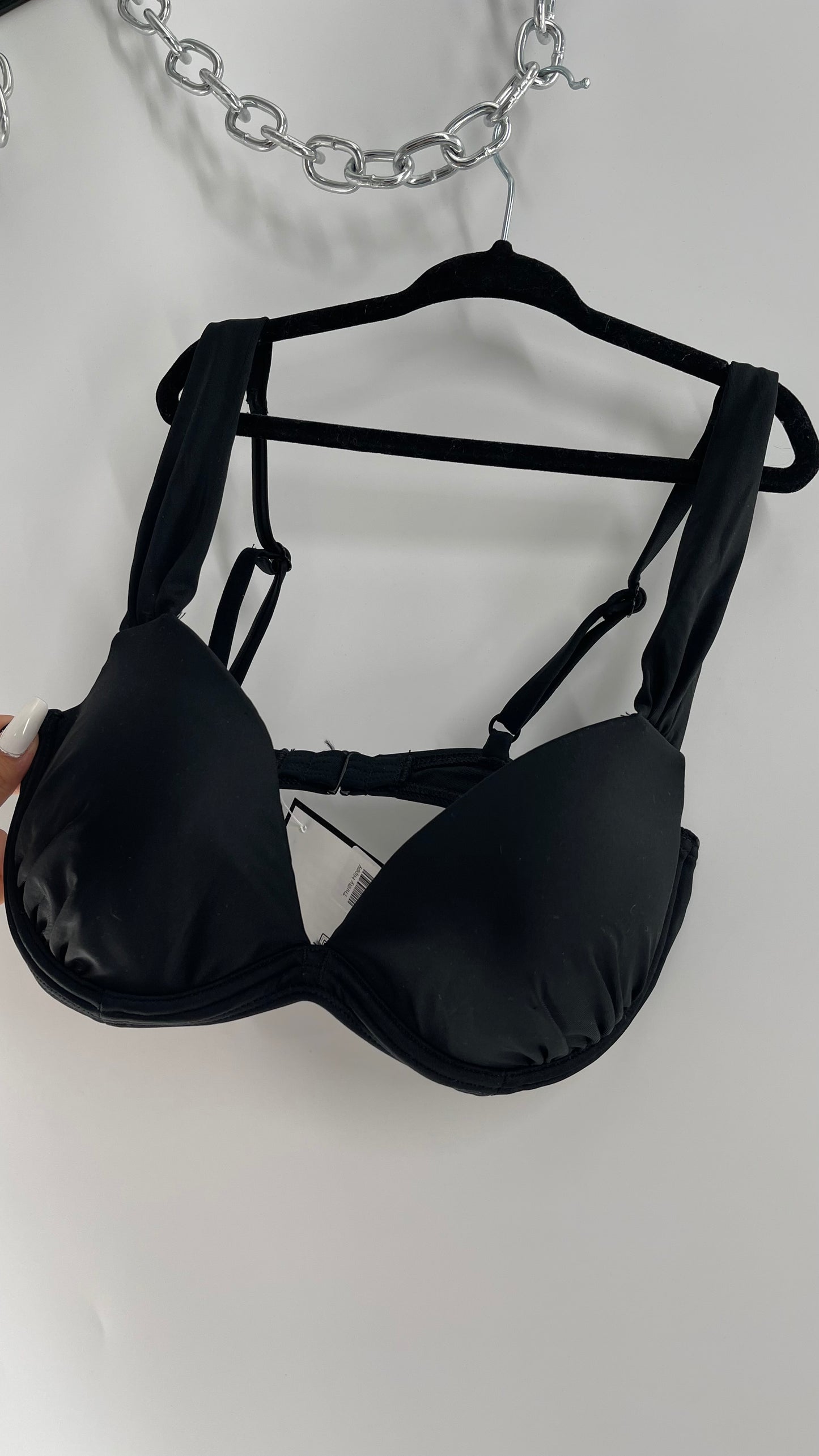 Urban Outfitters Out From Under Black Underwire Swim Top (Medium)