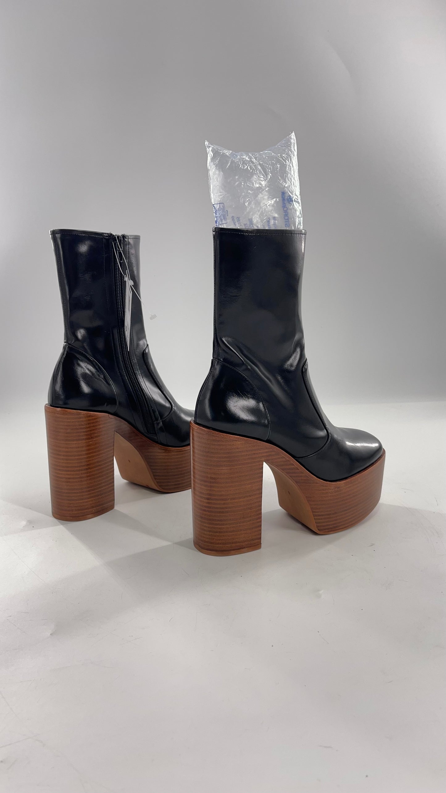 Jeffrey Campbell Mexique Black Boot with Platform And Chunky Wooden Heel (8)