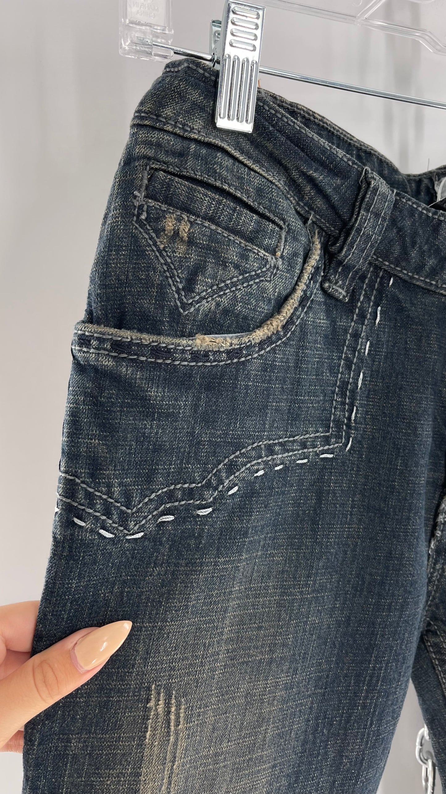 Antik Denim Embroidered Pocket Kick Flares with Western Bum Stitching (28)