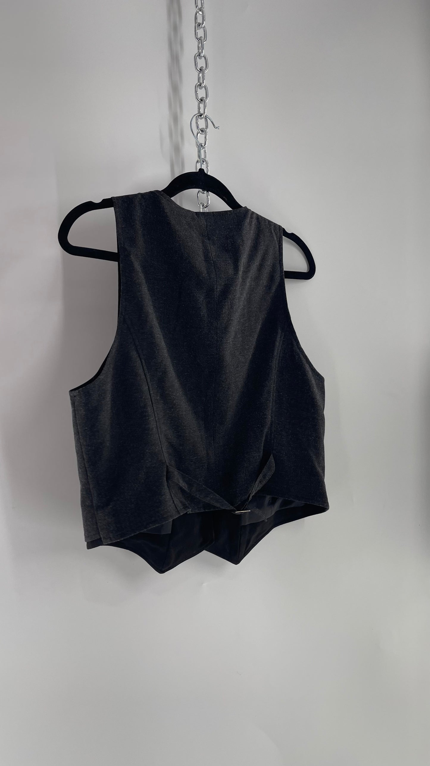 Vintage Gray/Black Vest (14-Medium)