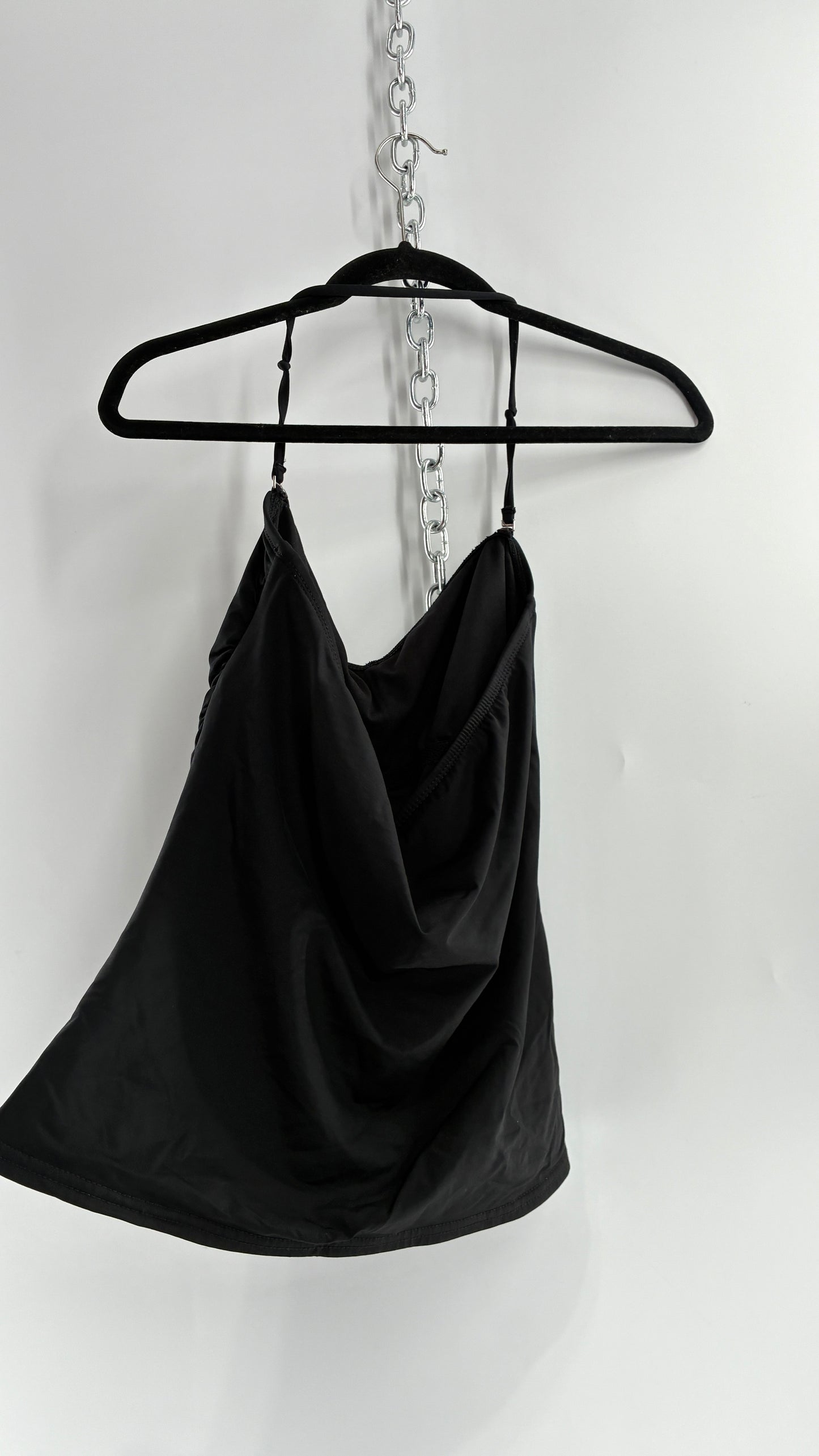 Vintage APT9 Black Sleeveless with Ruffled Detail and Built in Bra (12)