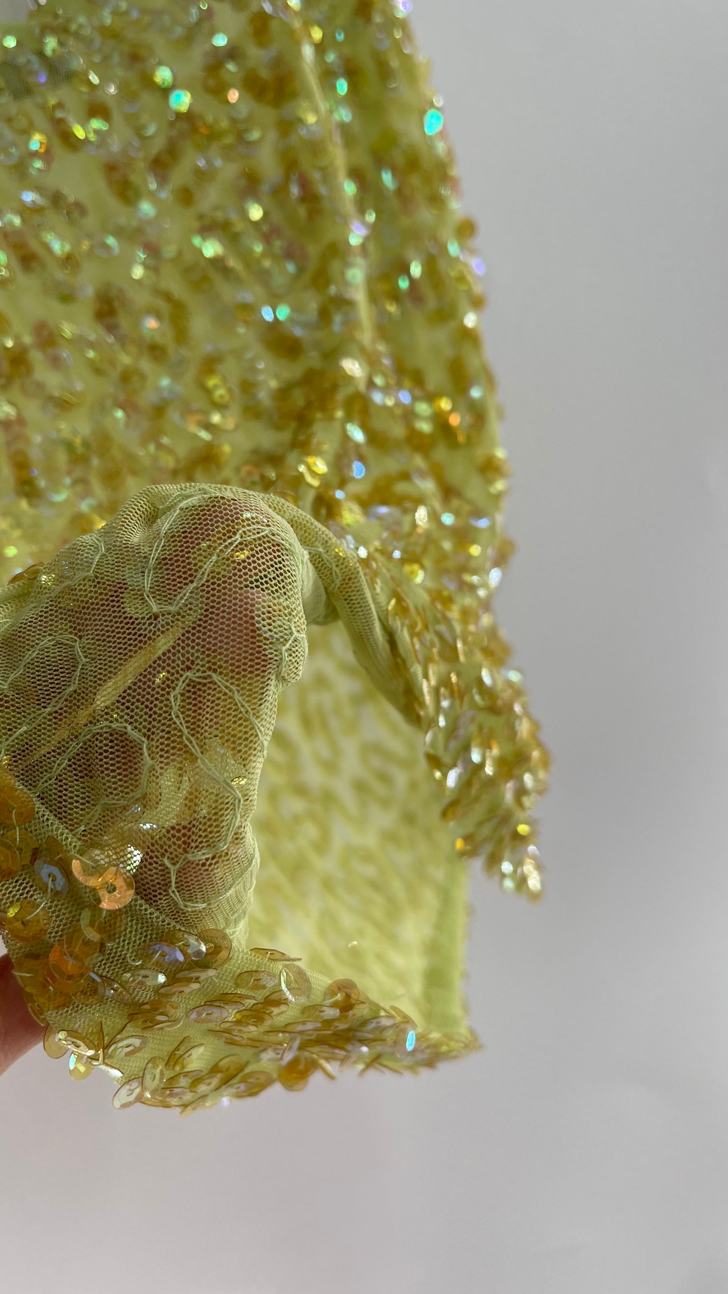 Vintage MEZZO Italy Green Sequin Tank (Medium)