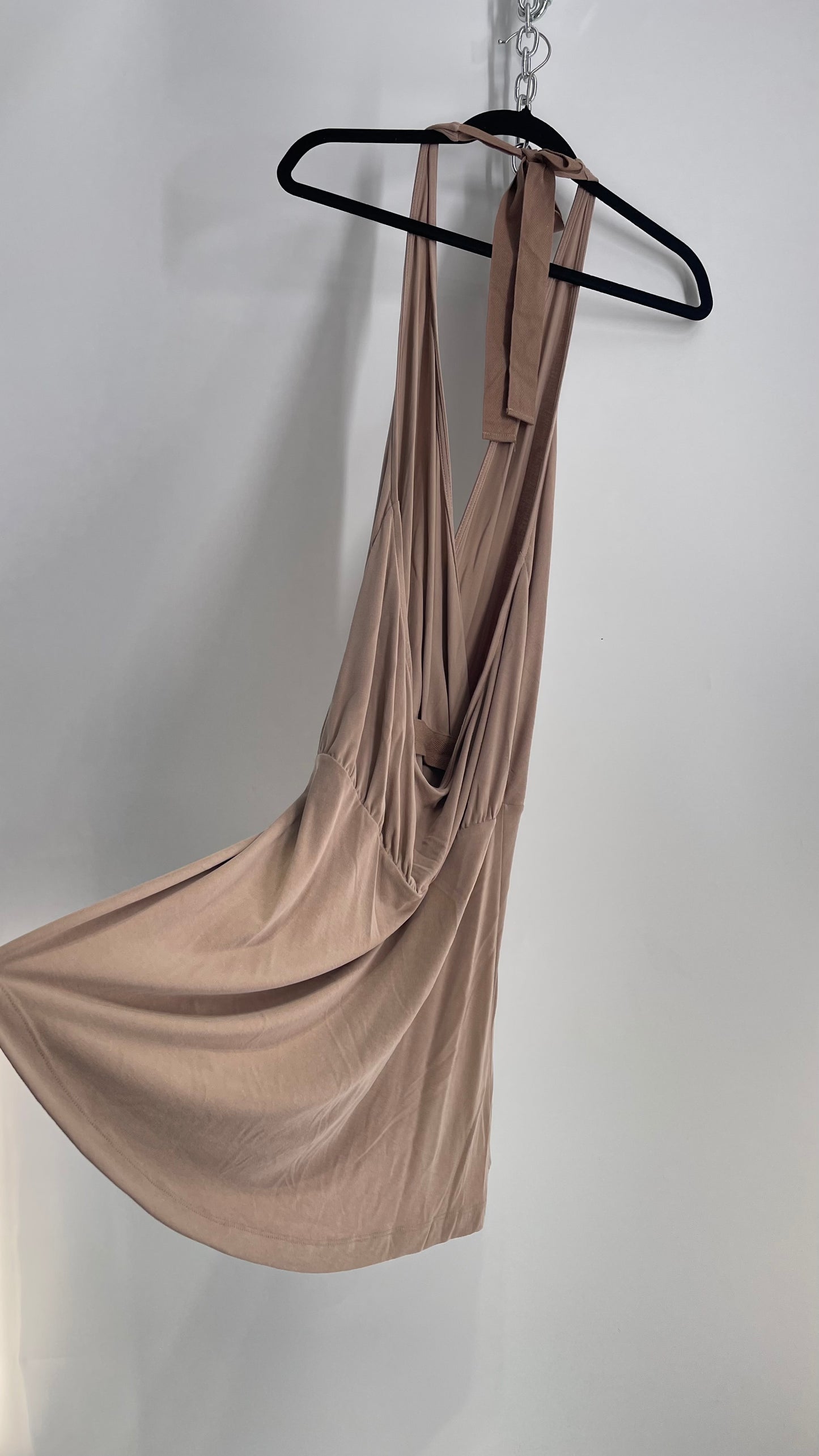 Free People Tan Lycra Halter (Medium)