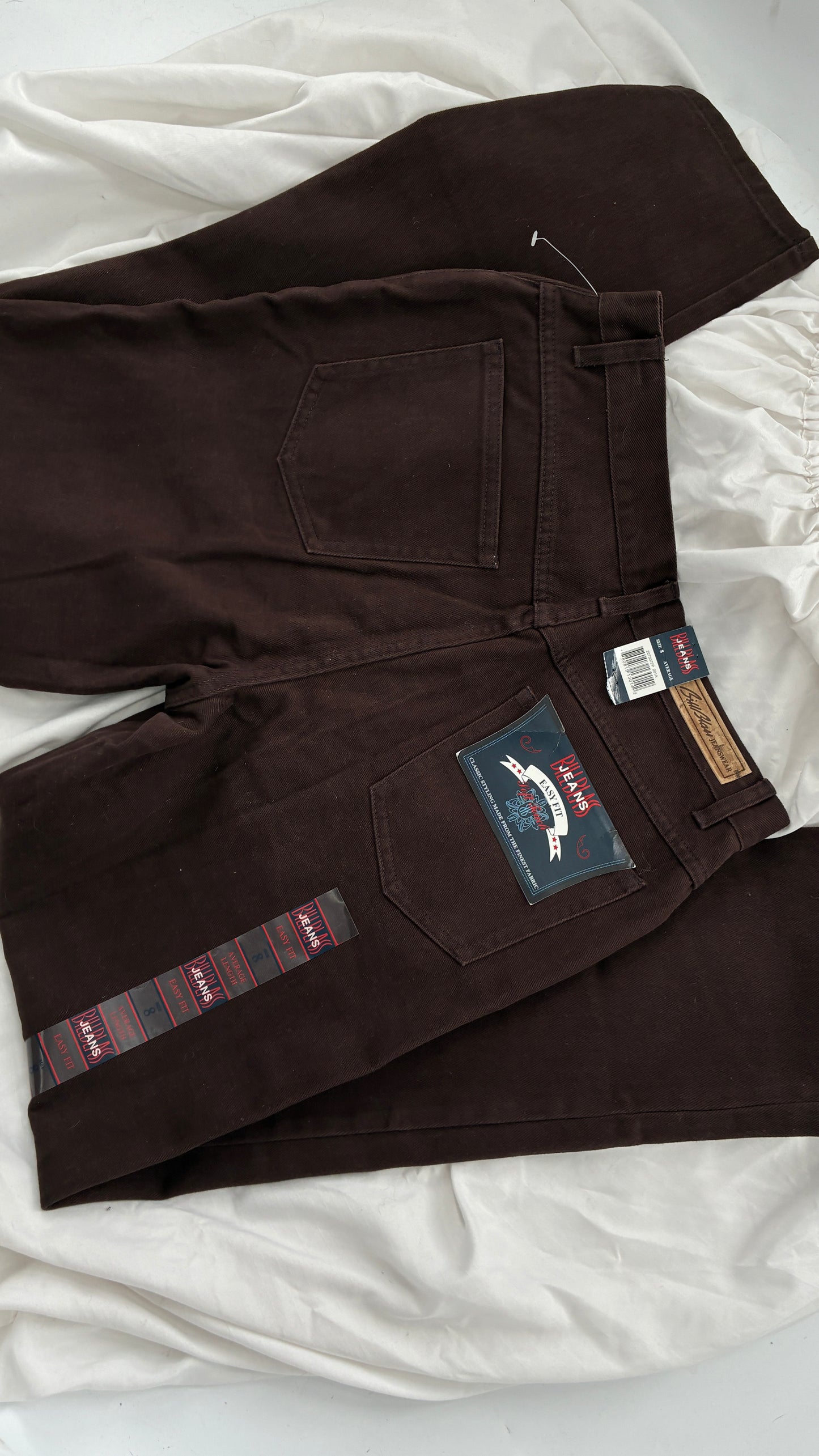 Deadstock Vintage BILL BLASS Brown High Waisted Mom Jeans