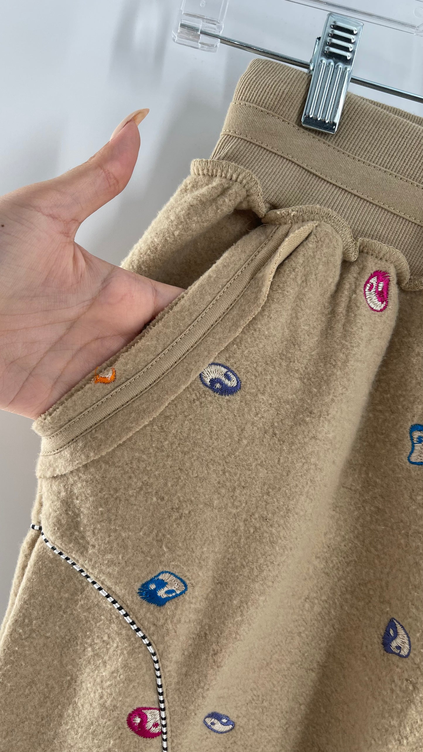 Ying Yang Embroidered Cozy Loungewear Jogger (Extra Small)