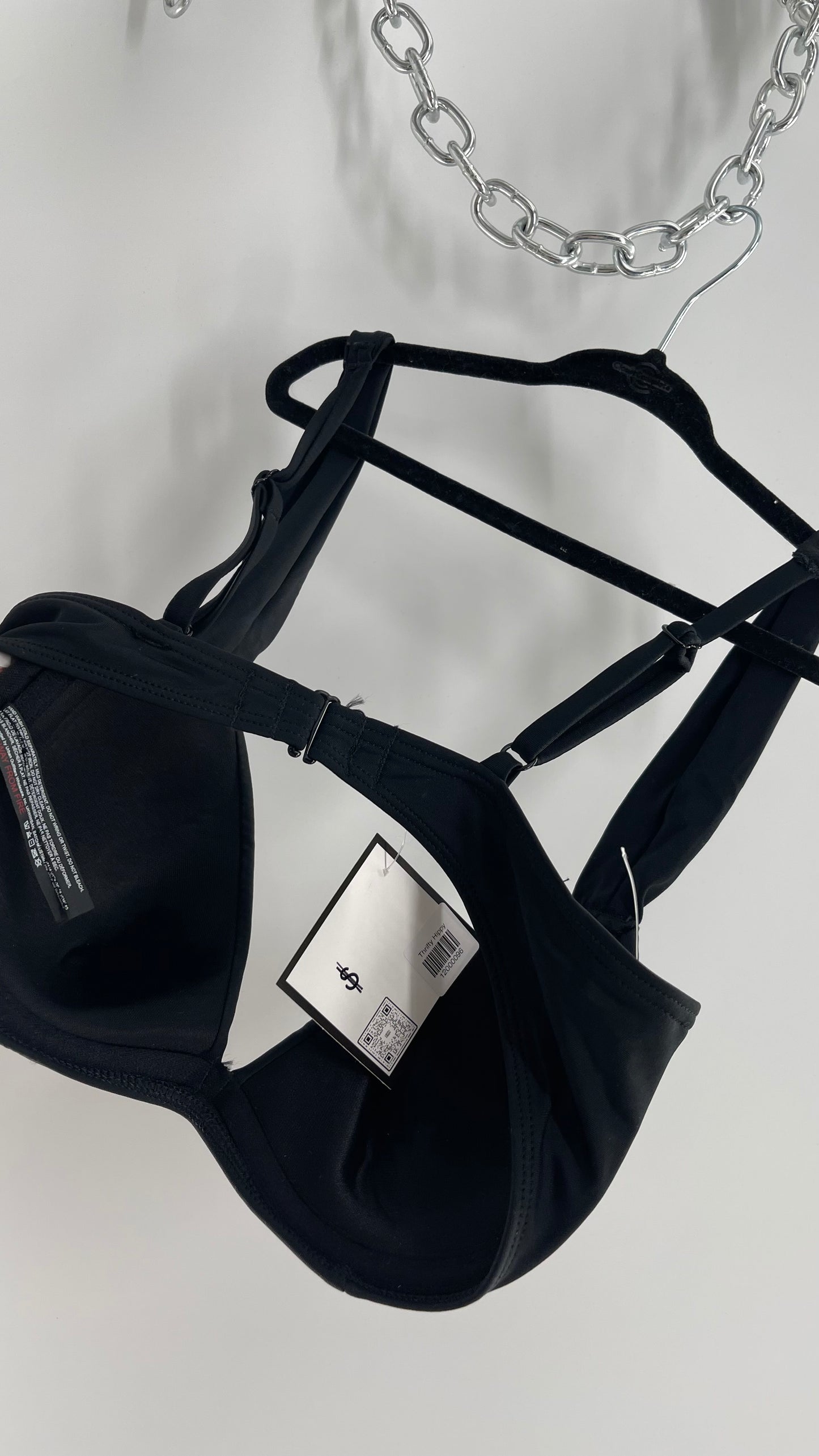 Urban Outfitters Out From Under Black Underwire Swim Top (Medium)