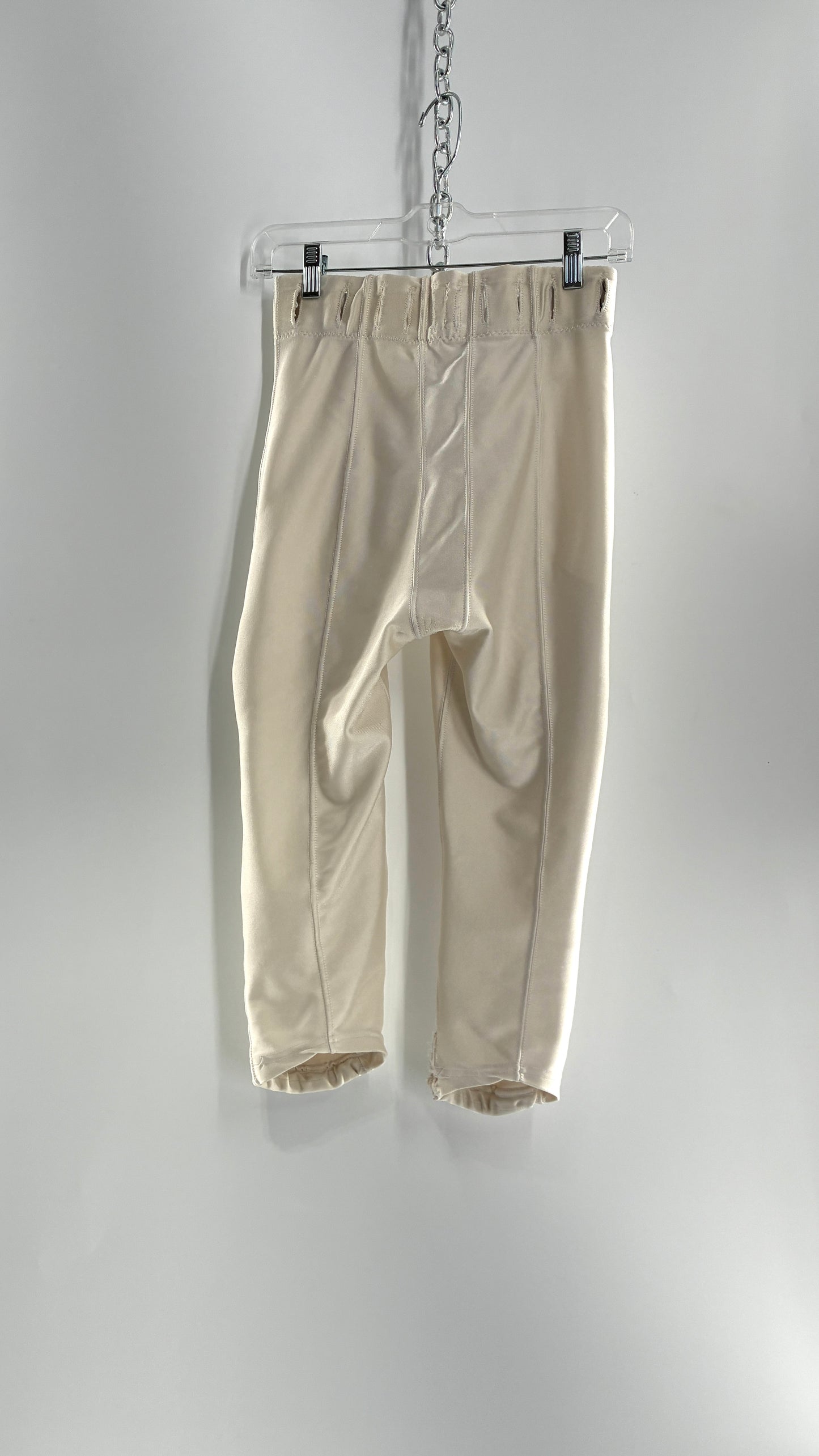 Vintage Ivory Football Style Lace Up Shorts (30)