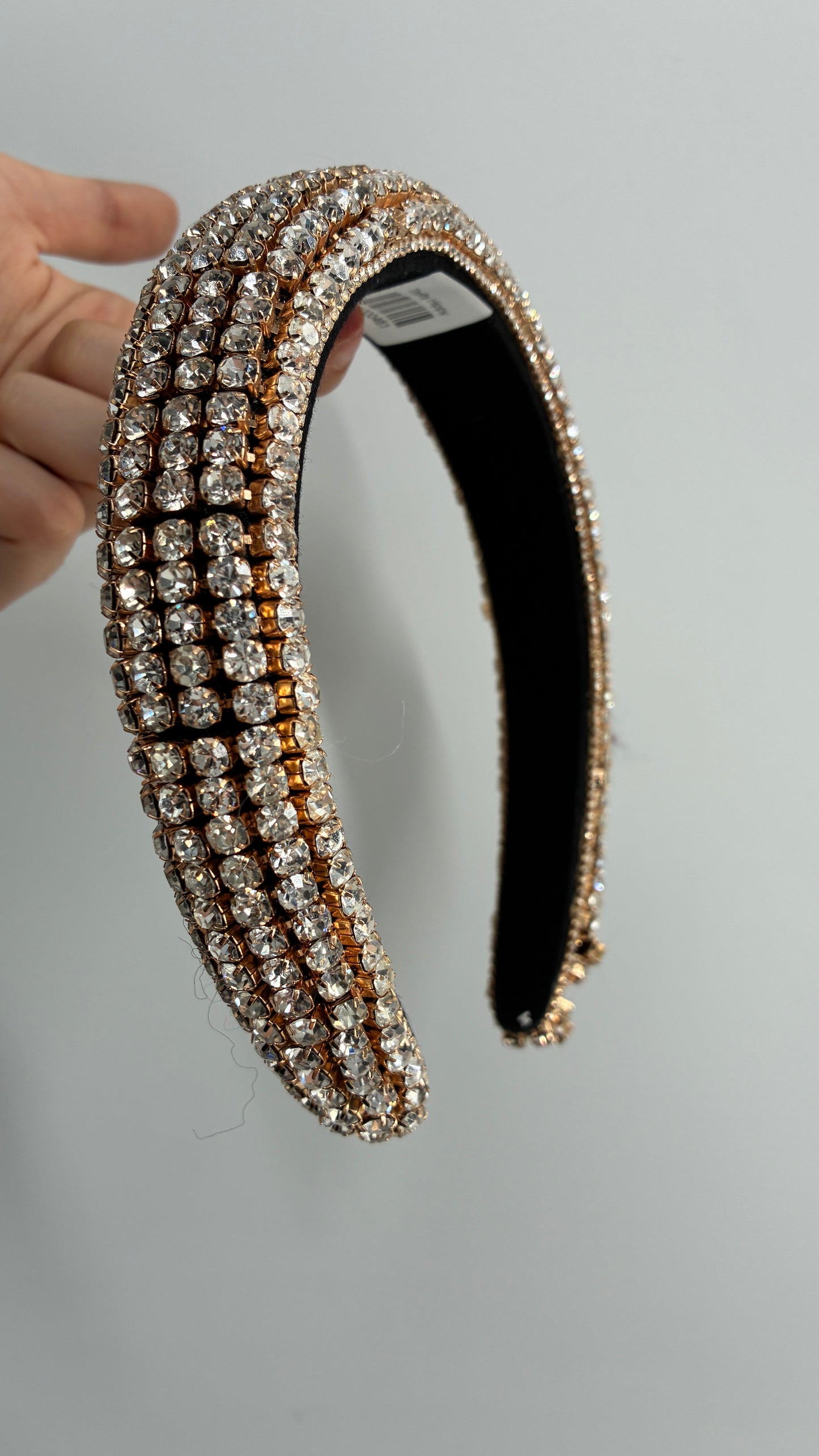 Rhinestone Encrusted Gold Headband