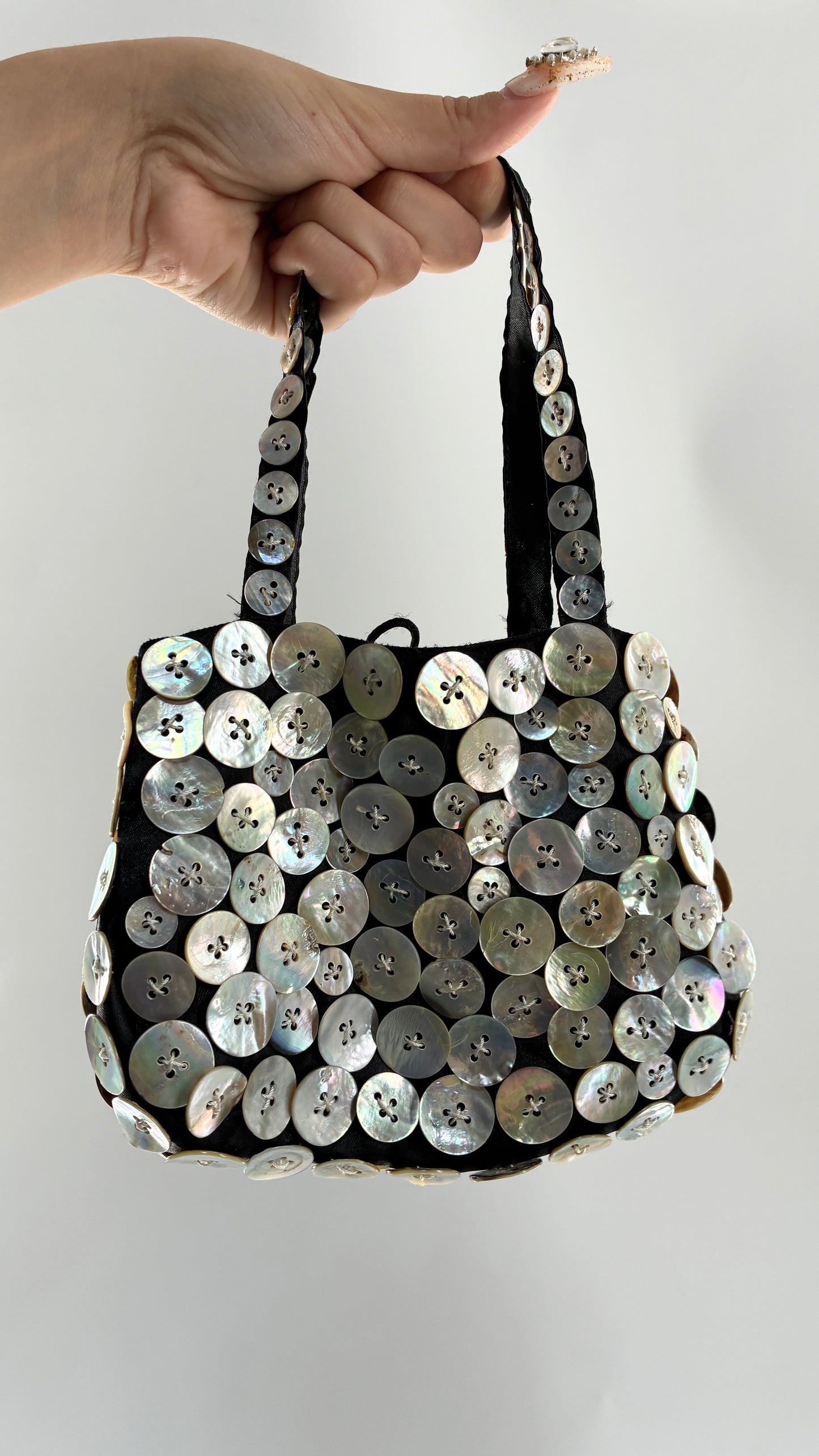 Vintage HIP CHICKS SAIGON Button Itty Bitty Bag