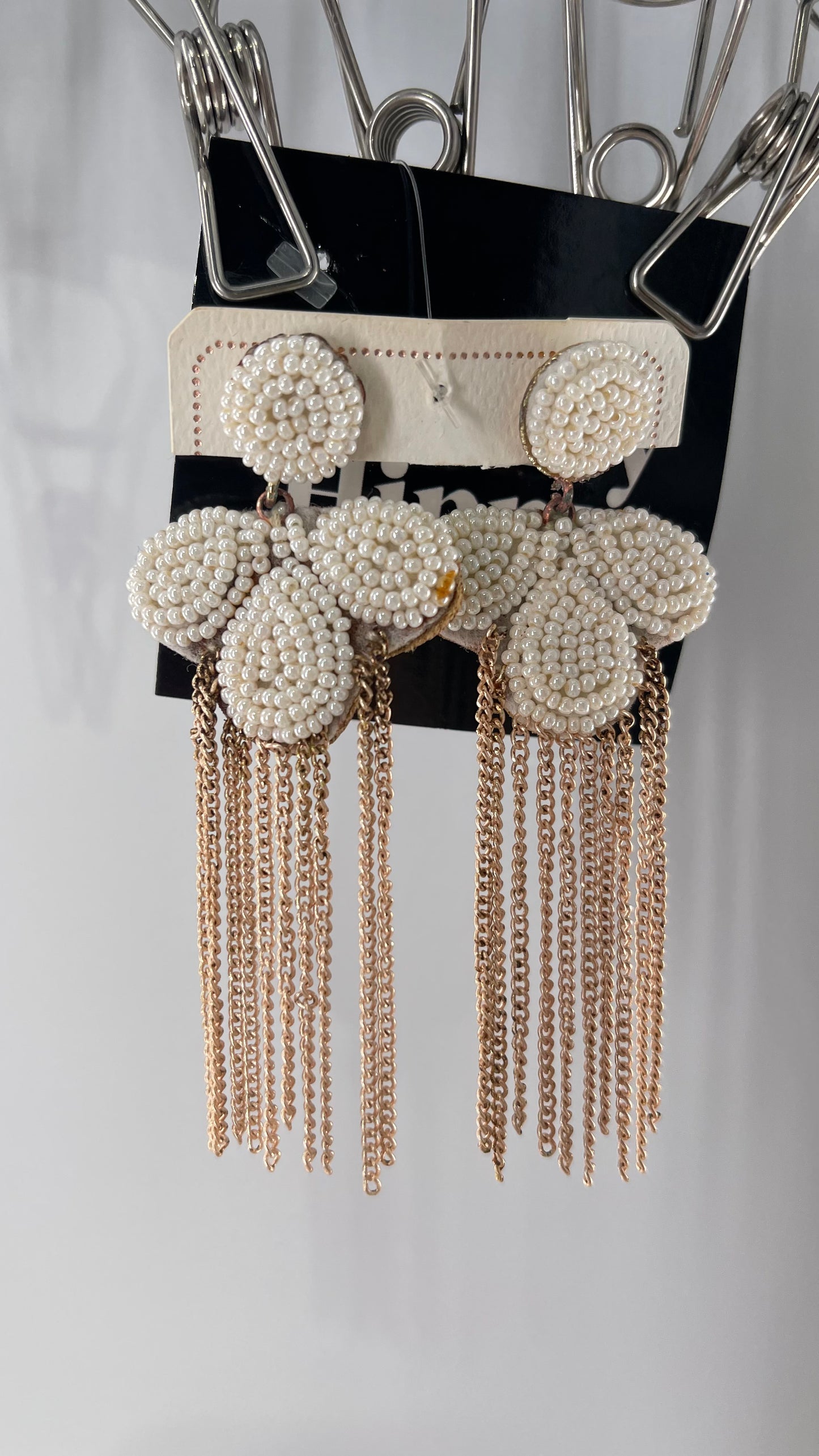 Vintage Pearl Chainlink Earring