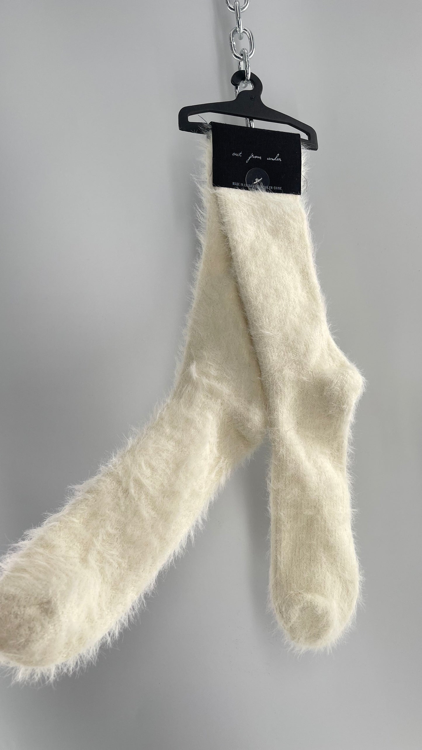 Urban Outfitters Shaggy Fluffy Knee High Socks