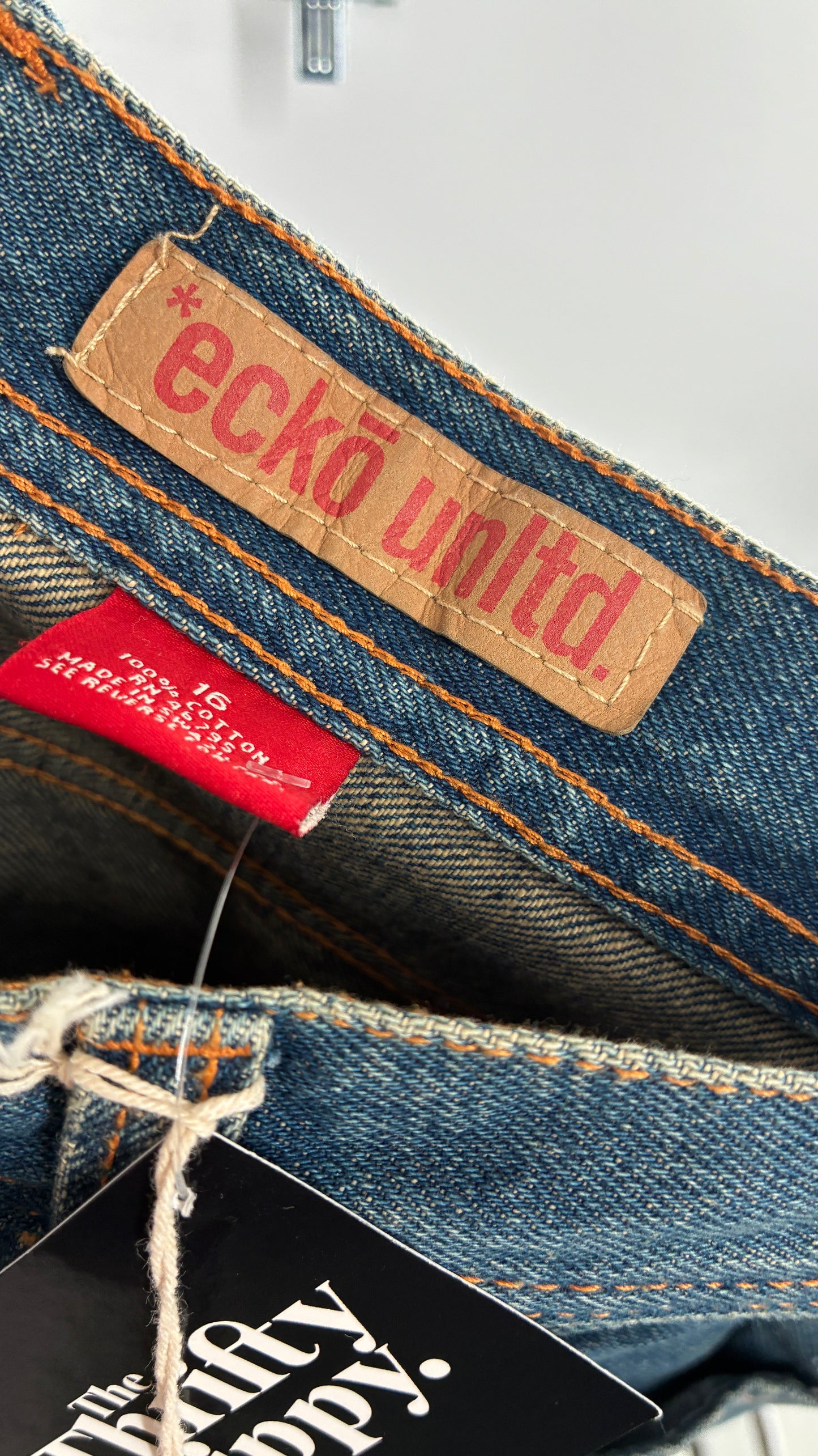 Deadstock Vintage Ecko Unlimited Baggy Fit Cargo Jeans (16Y)