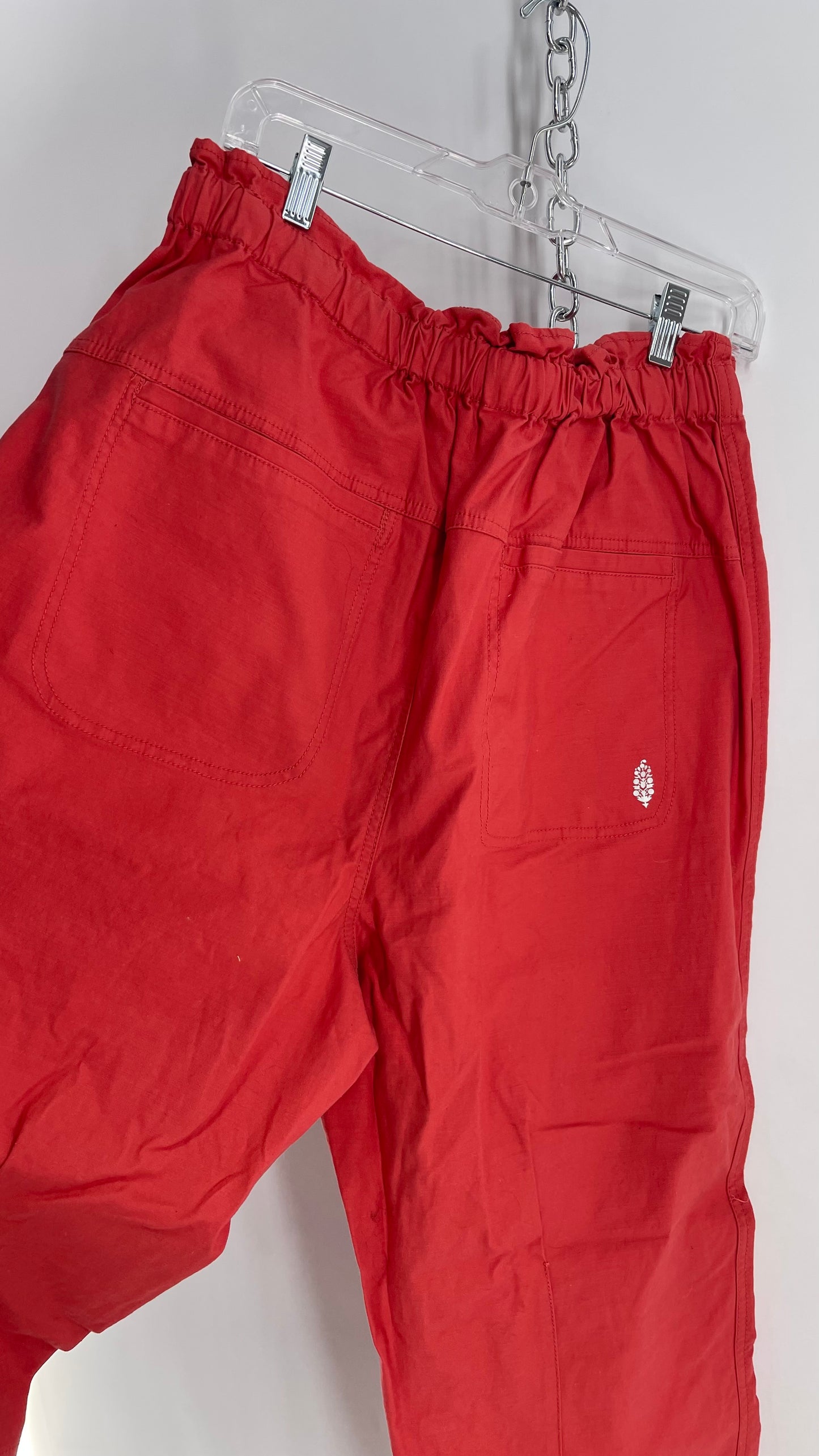 Free People Movement Salmon Zipper Pocketed Canvas Cargos (Large)