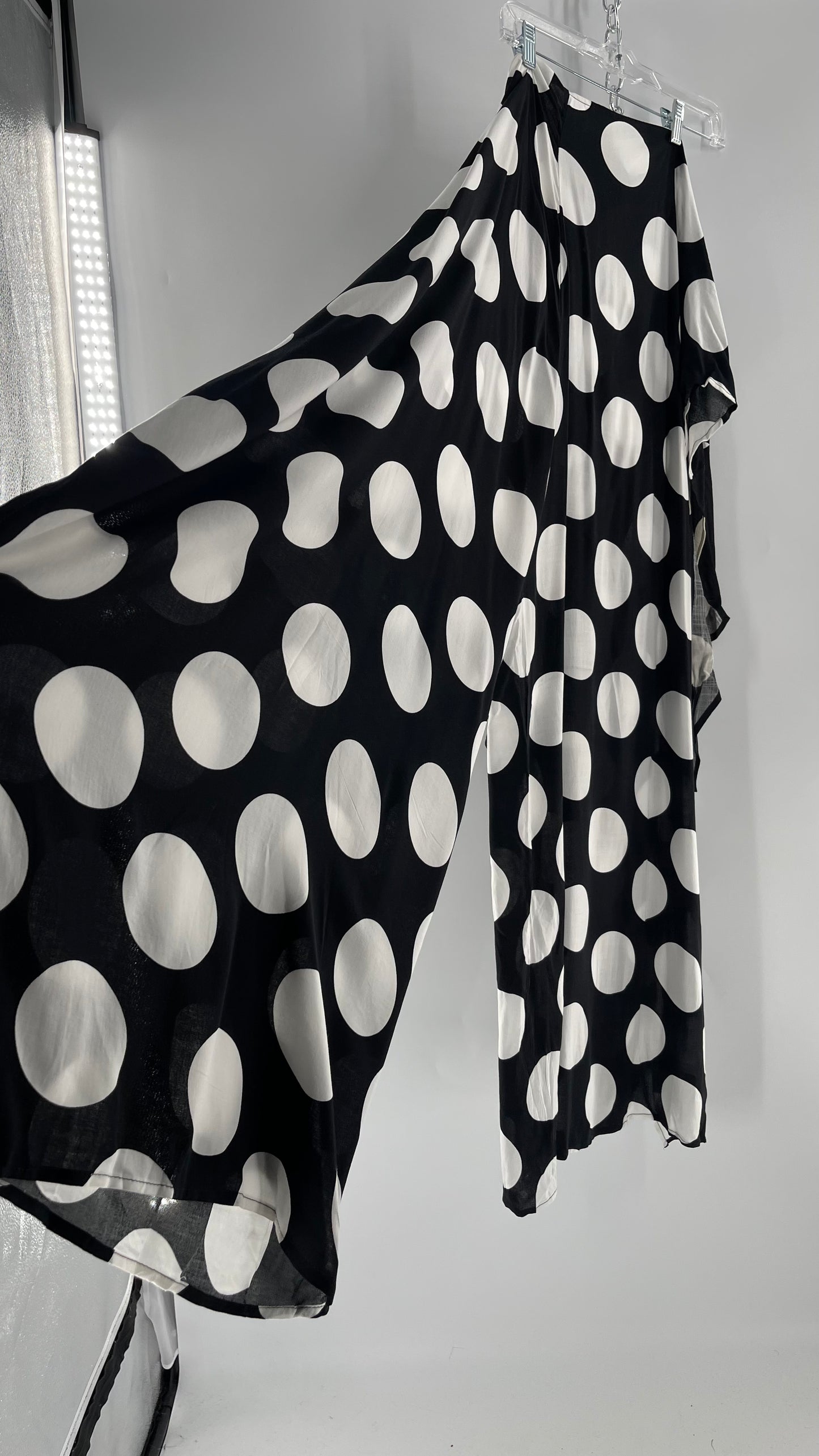 Handmade 9 in 1 Black/White Polka Dot Jumpsuit (One Size) •AS SEEN ON TIKTOK•