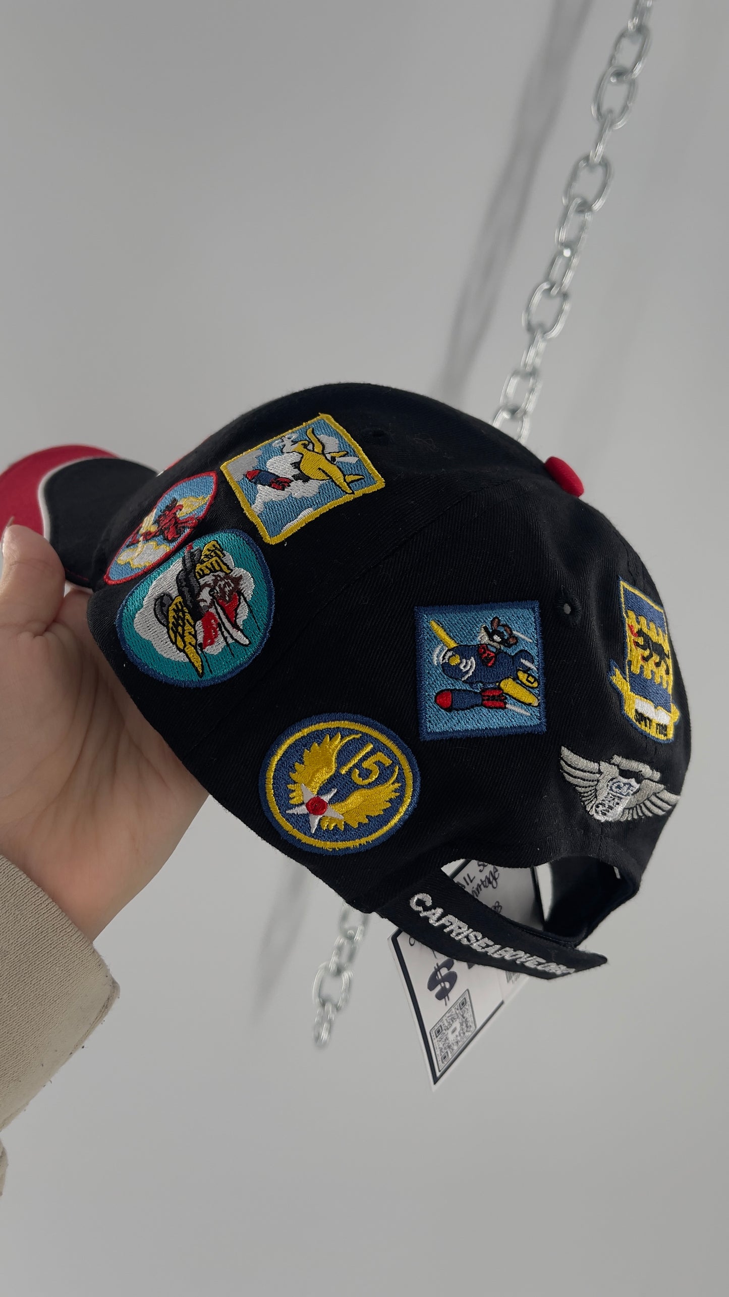 Vintage CAF Redtail Squadron Badge Patch Baseball Hat