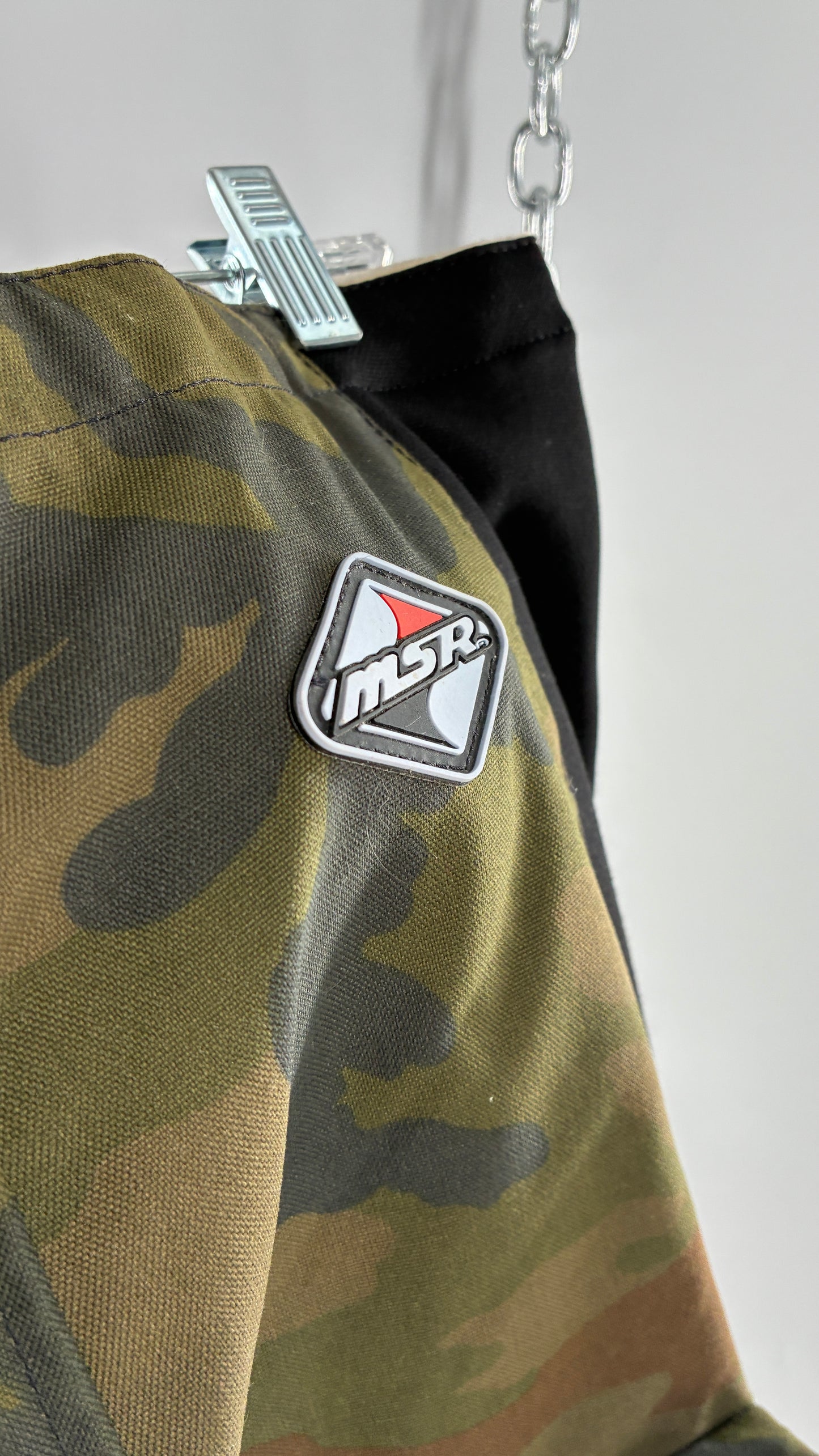 Vintage MSR Moto Camouflage Riding Pants Low Rise Side Buckle (34”)