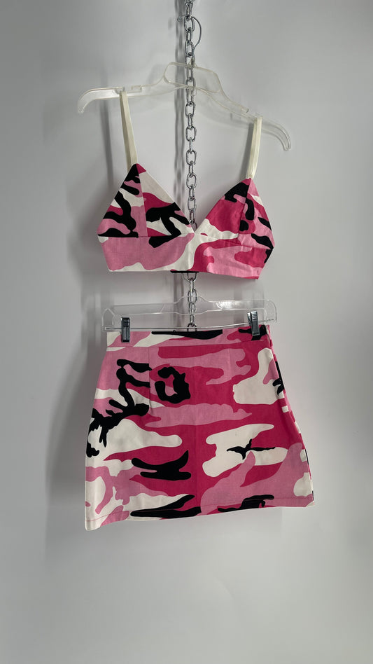 Pink Camouflage 2pc Set (Small)