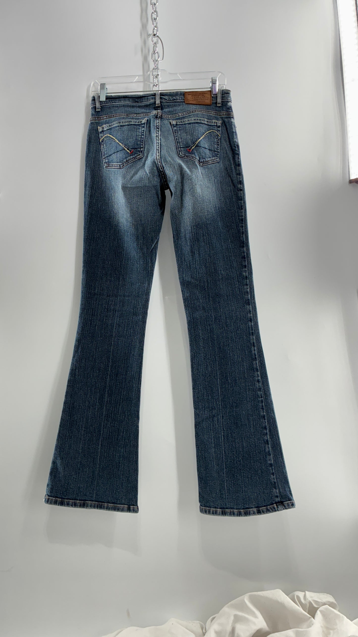 Vintage GUESS Light Wash Kick Flare Jeans (28)