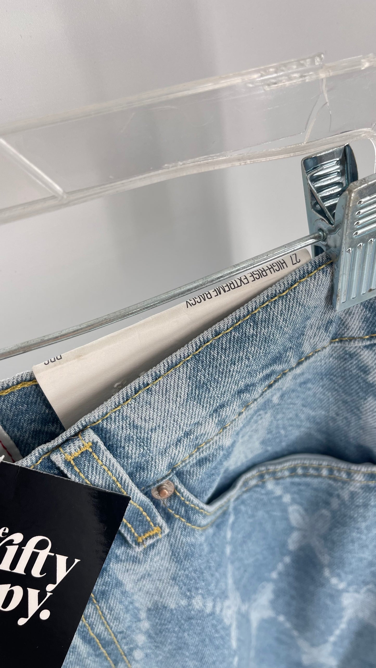 BDG Baggy Bleached Butterfly Jeans with Tags Attached (27)