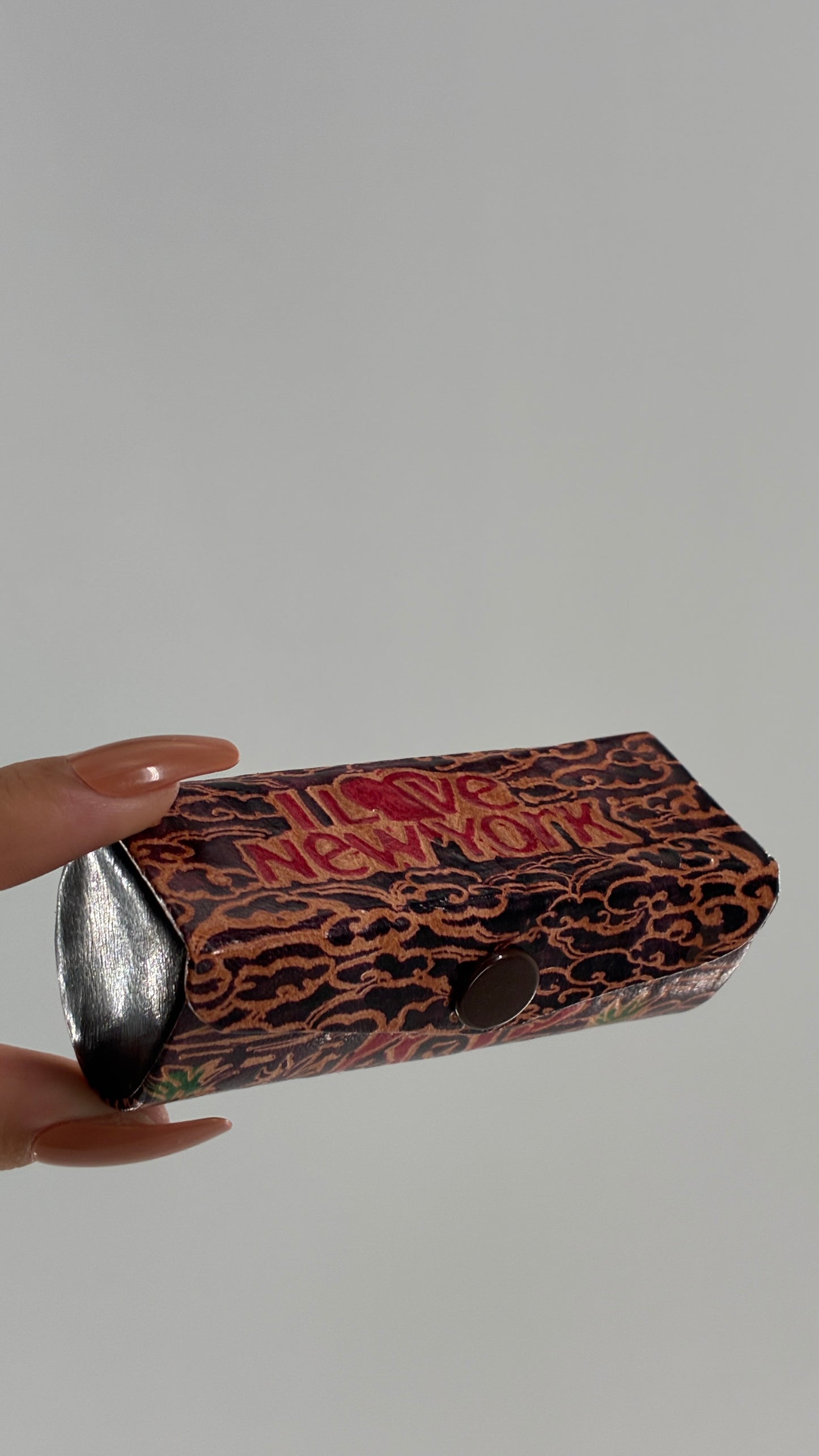 Vintage 1980s I ♥️ NEW YORK Leather Lipstick Case