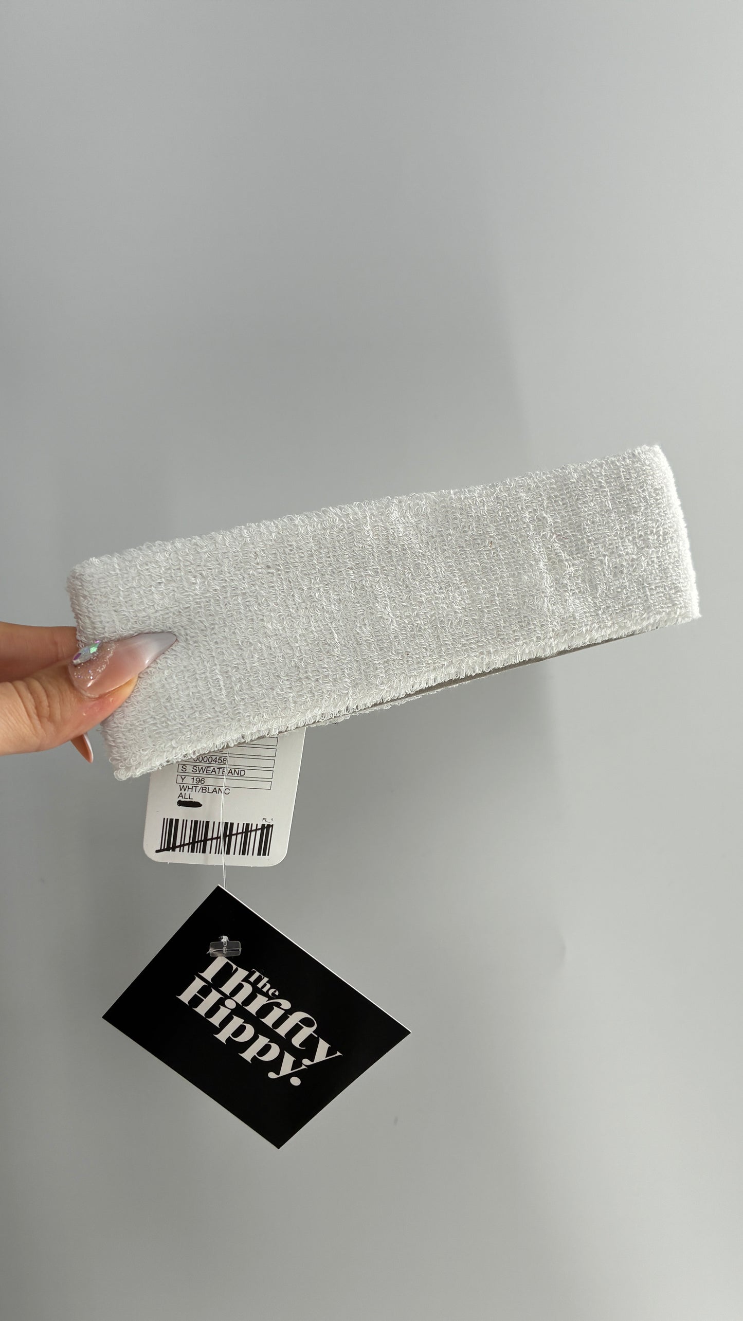 Free People Movement White Sweatband with Tags Attached