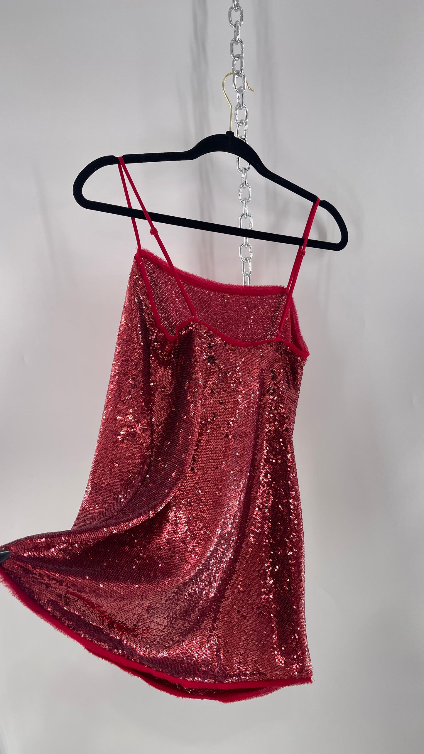 Free People Intimately Red Sequin Size XS